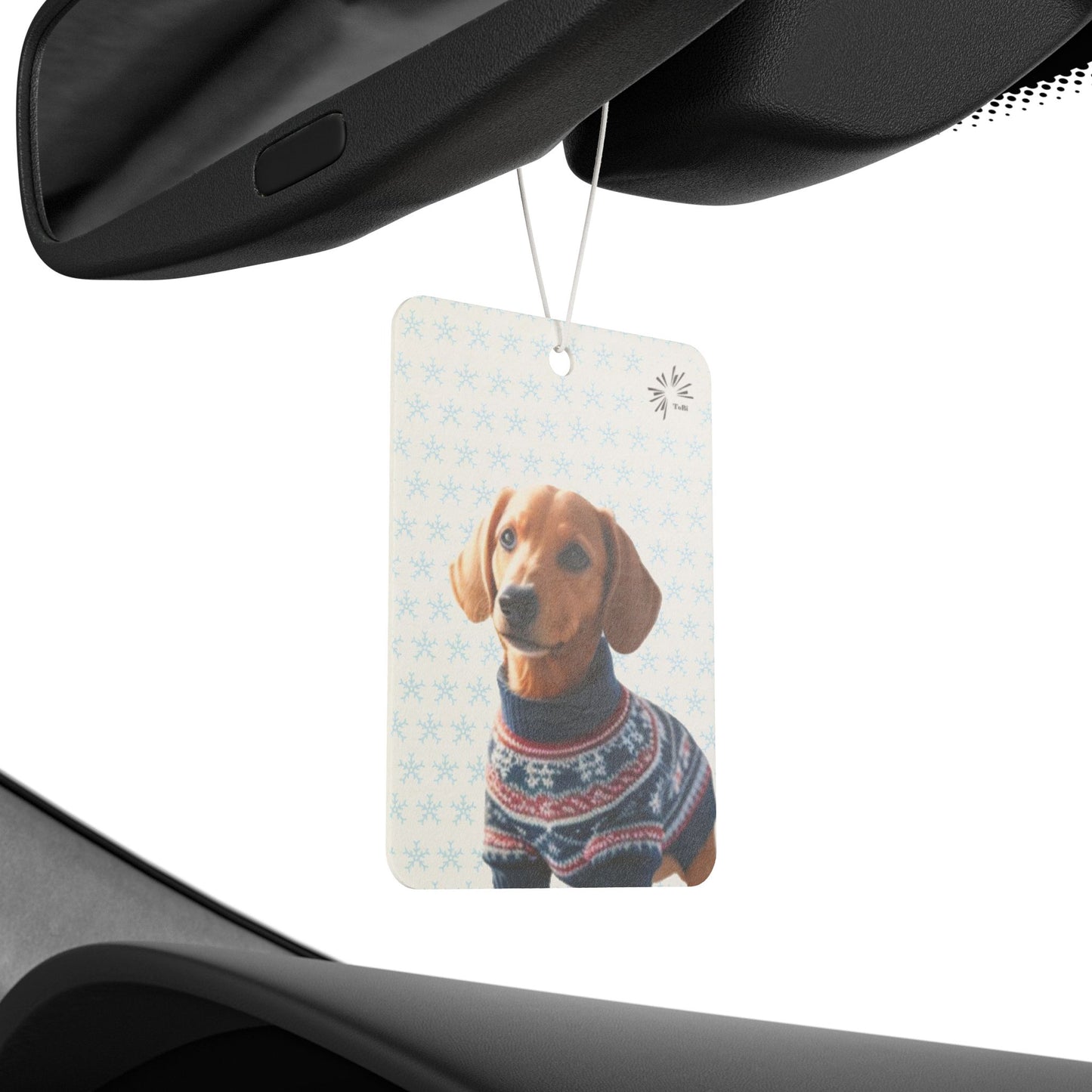 Sweater Dog Car Air Freshener, Cute Dachshund Car Fragrance, by TokyoBill