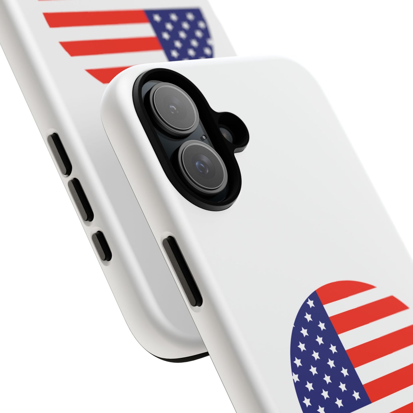 Circular USA Flag iPhone Case (Tough Case model series 16) by TokyoBill