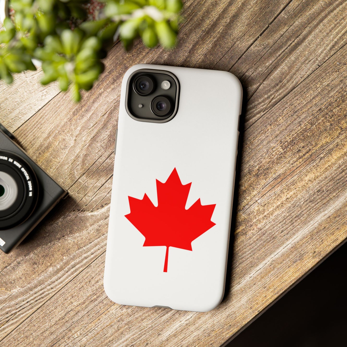 Canadian Maple Leaf iPhone Case (Tough Case model series 15) by TokyoBill
