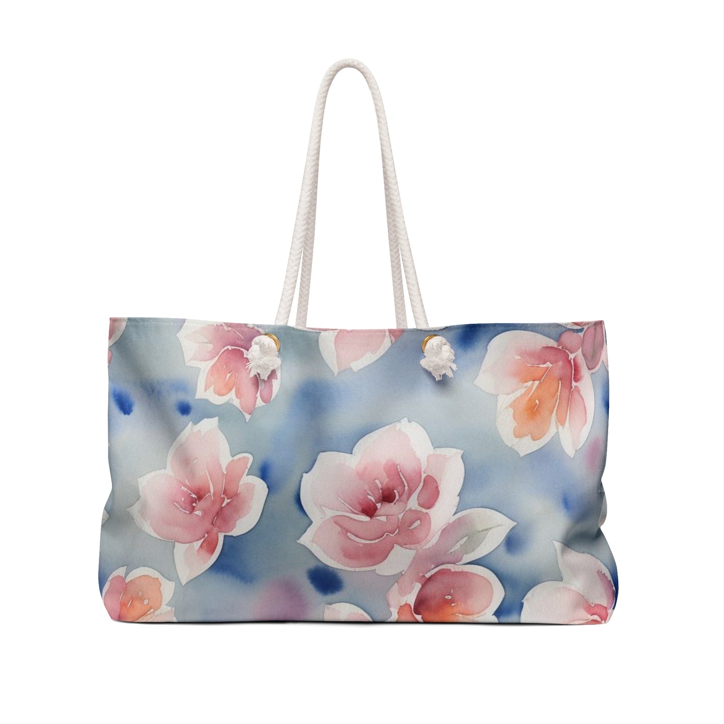 Chic Floral Weekender Bag | Travel Tote, Beach Bag, Overnight Bag, Weekend Getaway, Spring Floral Handbag by TokyoBill