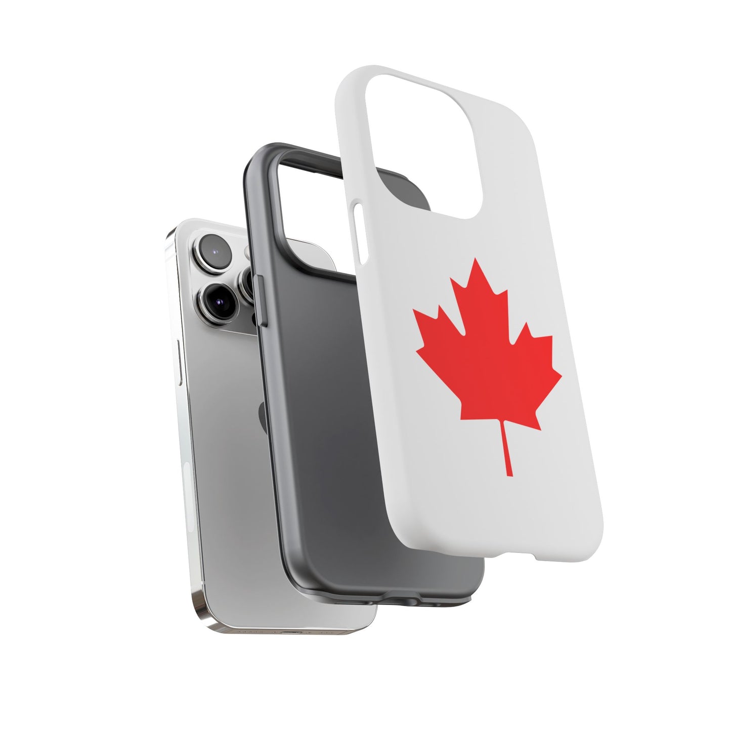 Canadian Maple Leaf iPhone Case (Tough Case model series 14) by TokyoBill