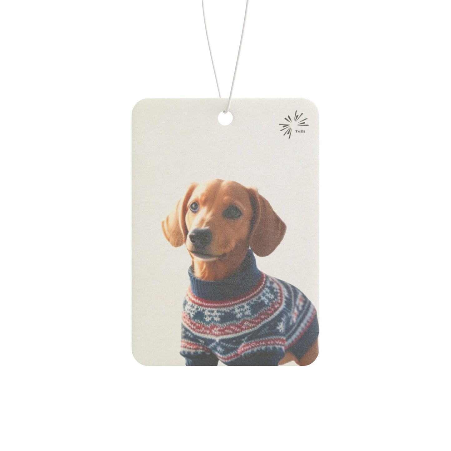 Sweater Dog Car Air Freshener, Cute Dachshund Car Fragrance, by TokyoBill