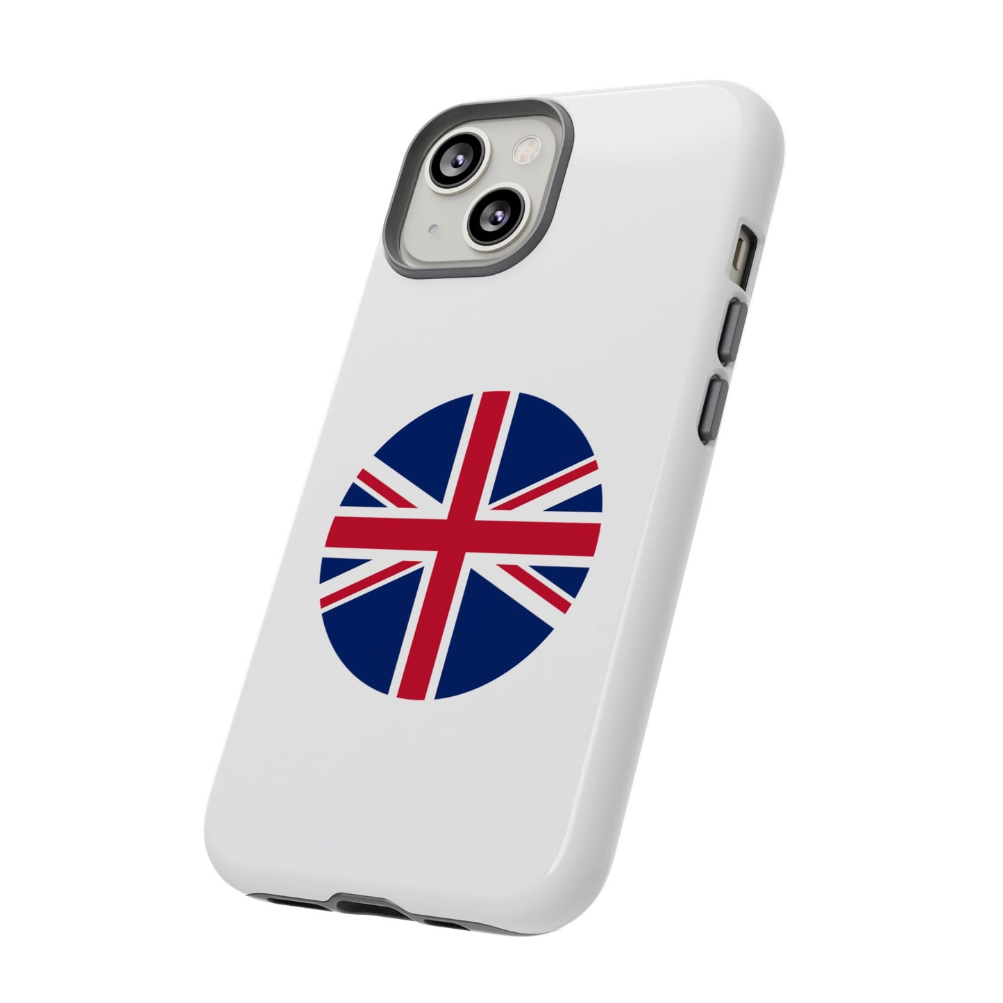 Circular UK Flag iPhone Case (Tough Case model series 14) by TokyoBill