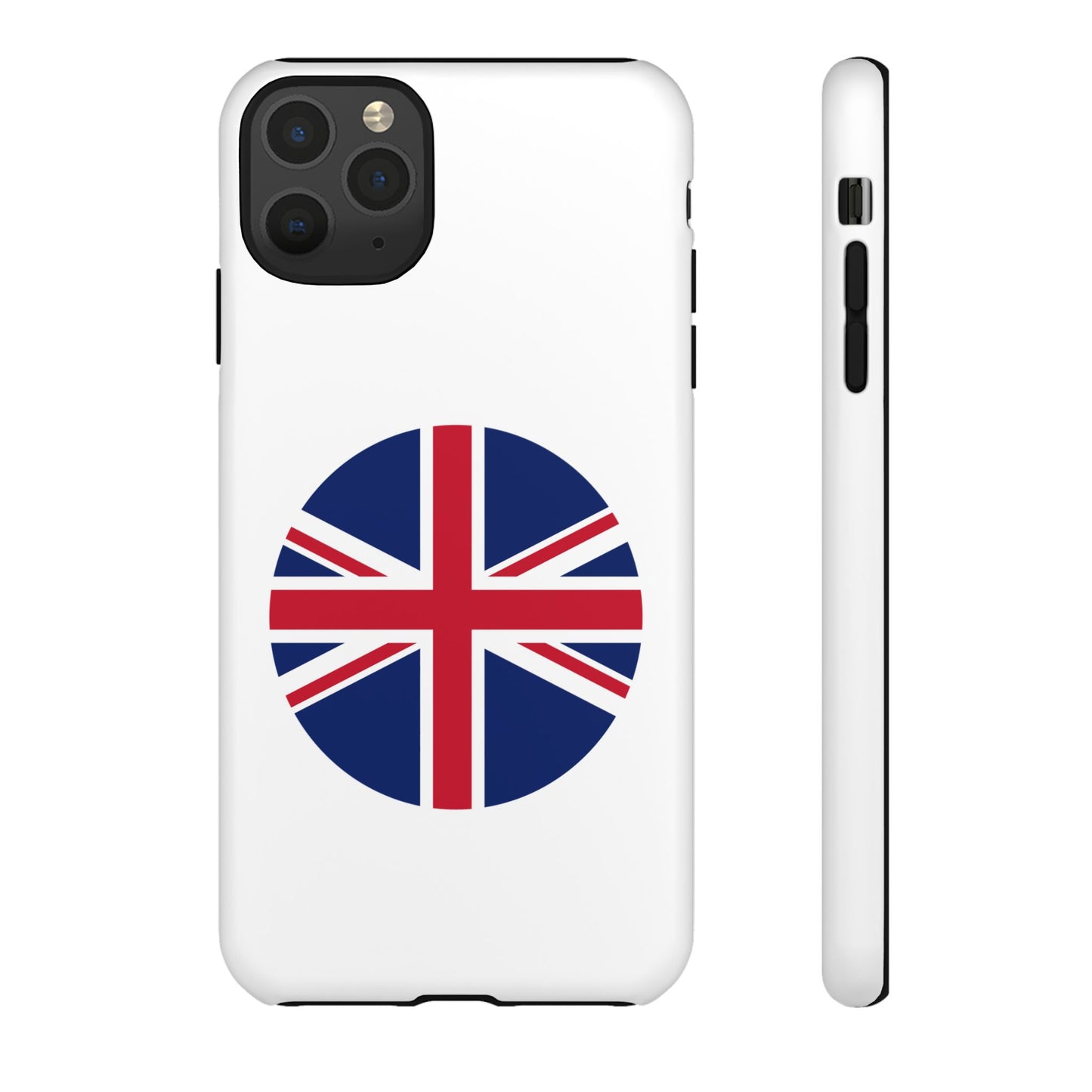 Circular UK Flag iPhone Case (Tough Case model series 11) by TokyoBill