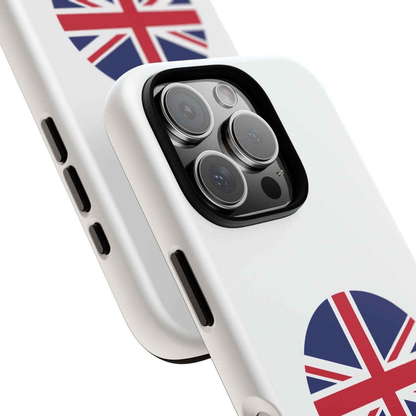 Circular UK Flag iPhone Case (Tough Case model series 16) by TokyoBill