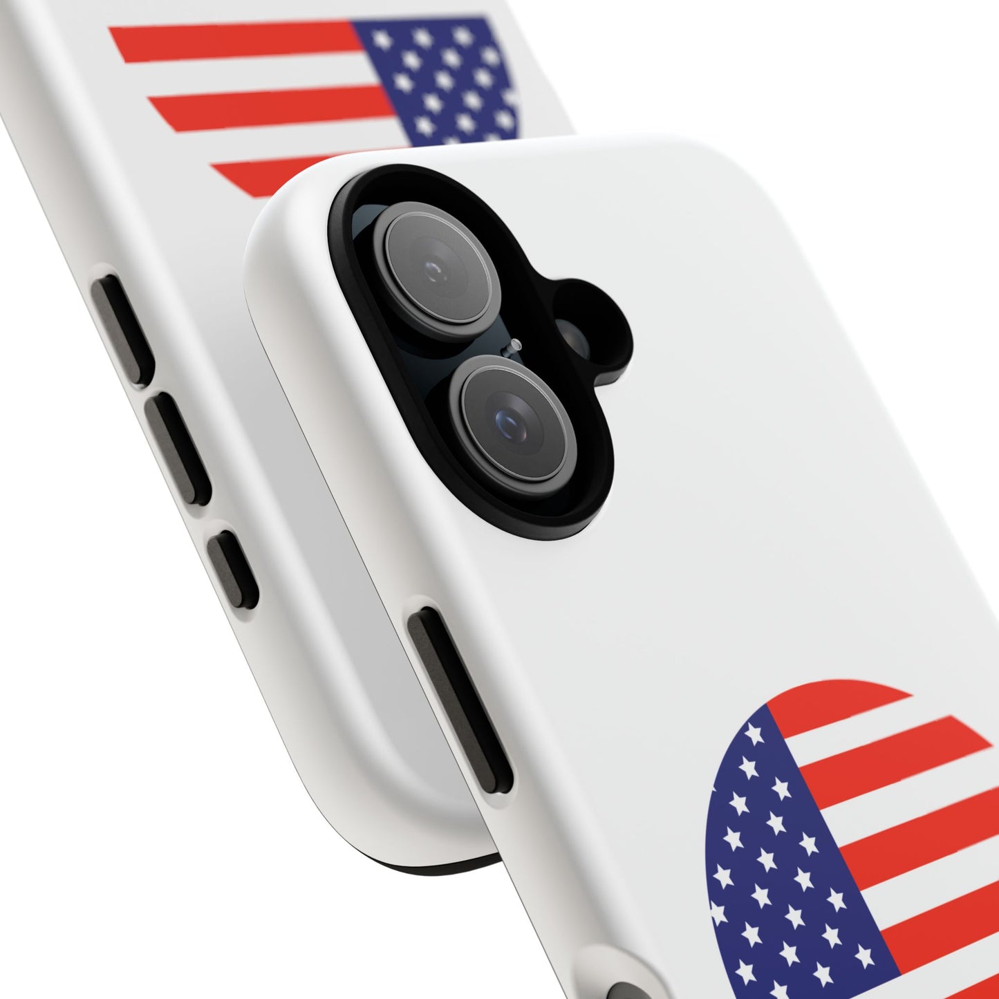 Circular USA Flag iPhone Case (Tough Case model series 16) by TokyoBill