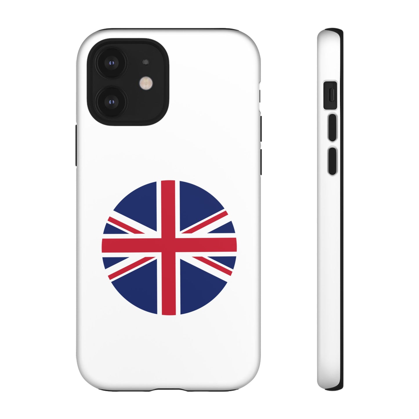 Circular UK Flag iPhone Case (Tough Case model series 12) by TokyoBill