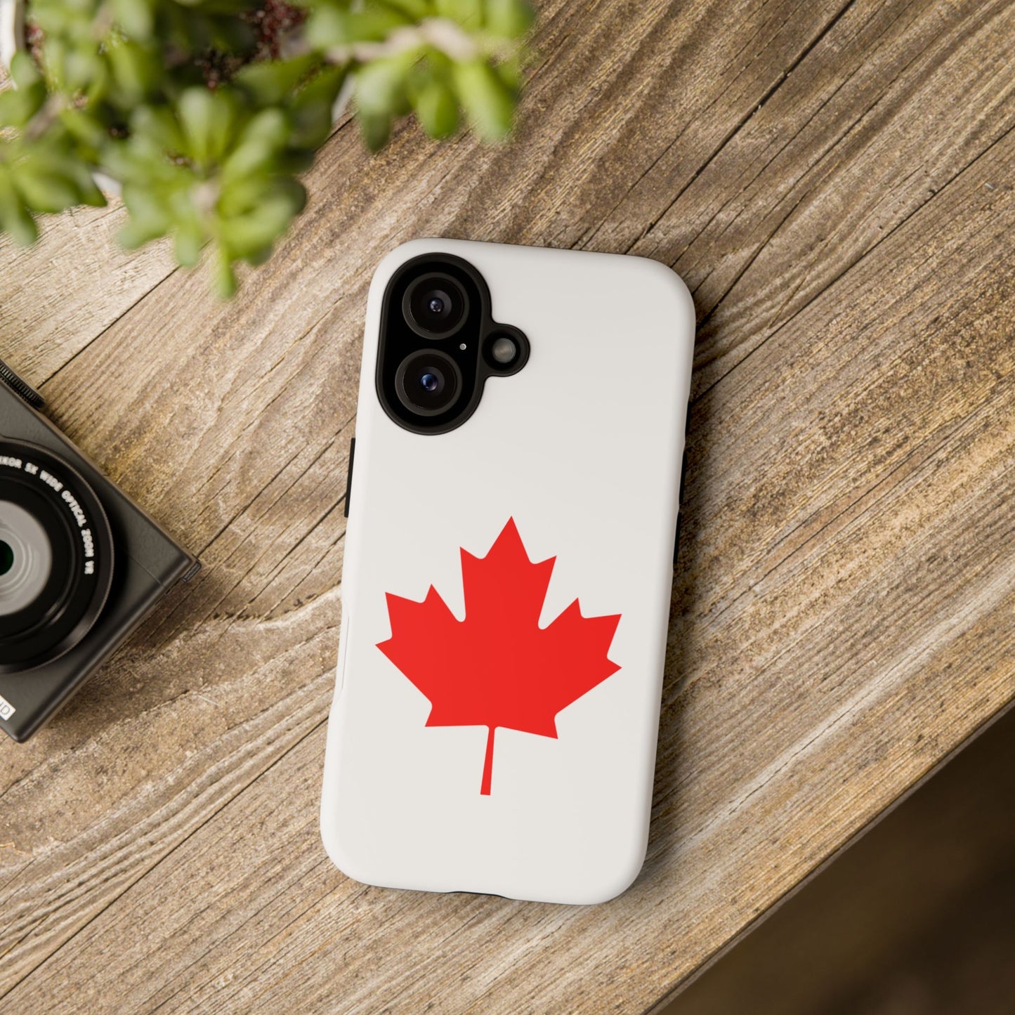 Canadian Maple Leaf iPhone Case (Tough Case model series 16) by TokyoBill