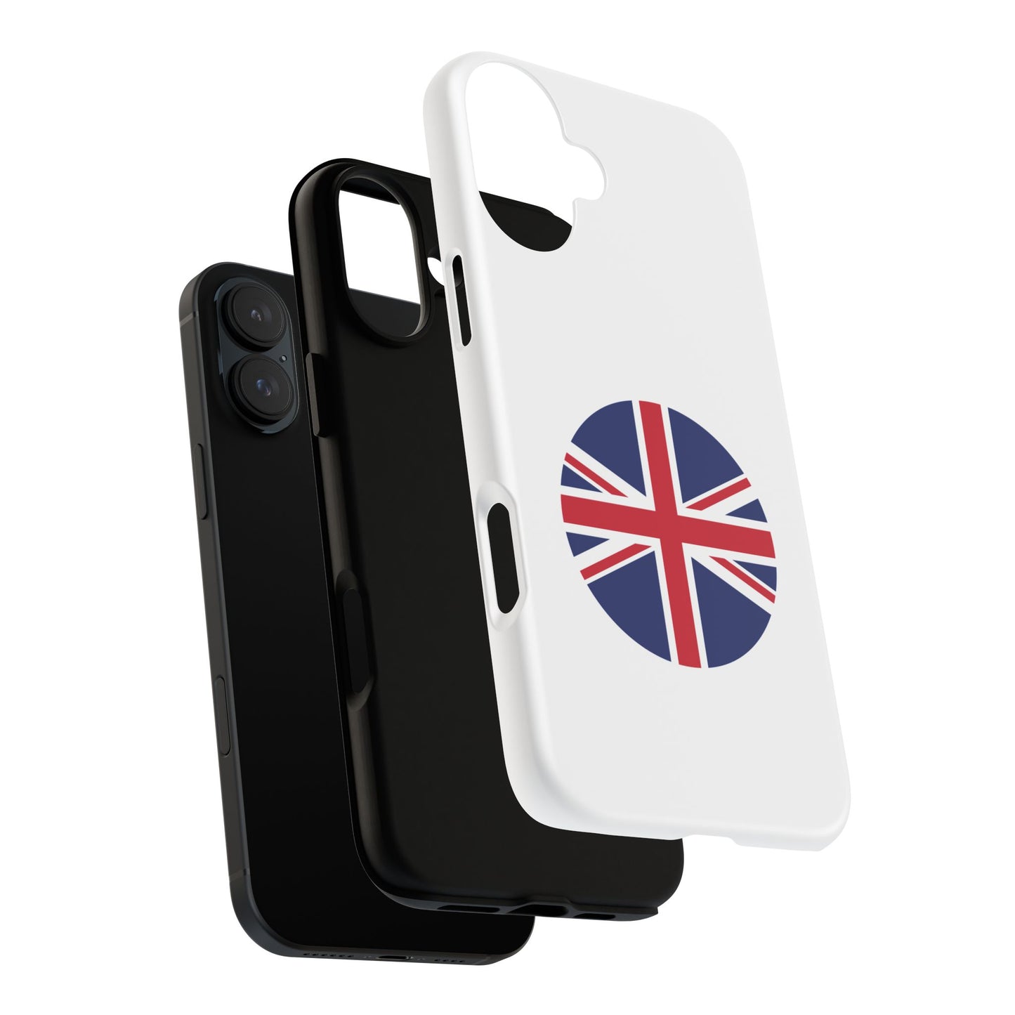 Circular UK Flag iPhone Case (Tough Case model series 16) by TokyoBill