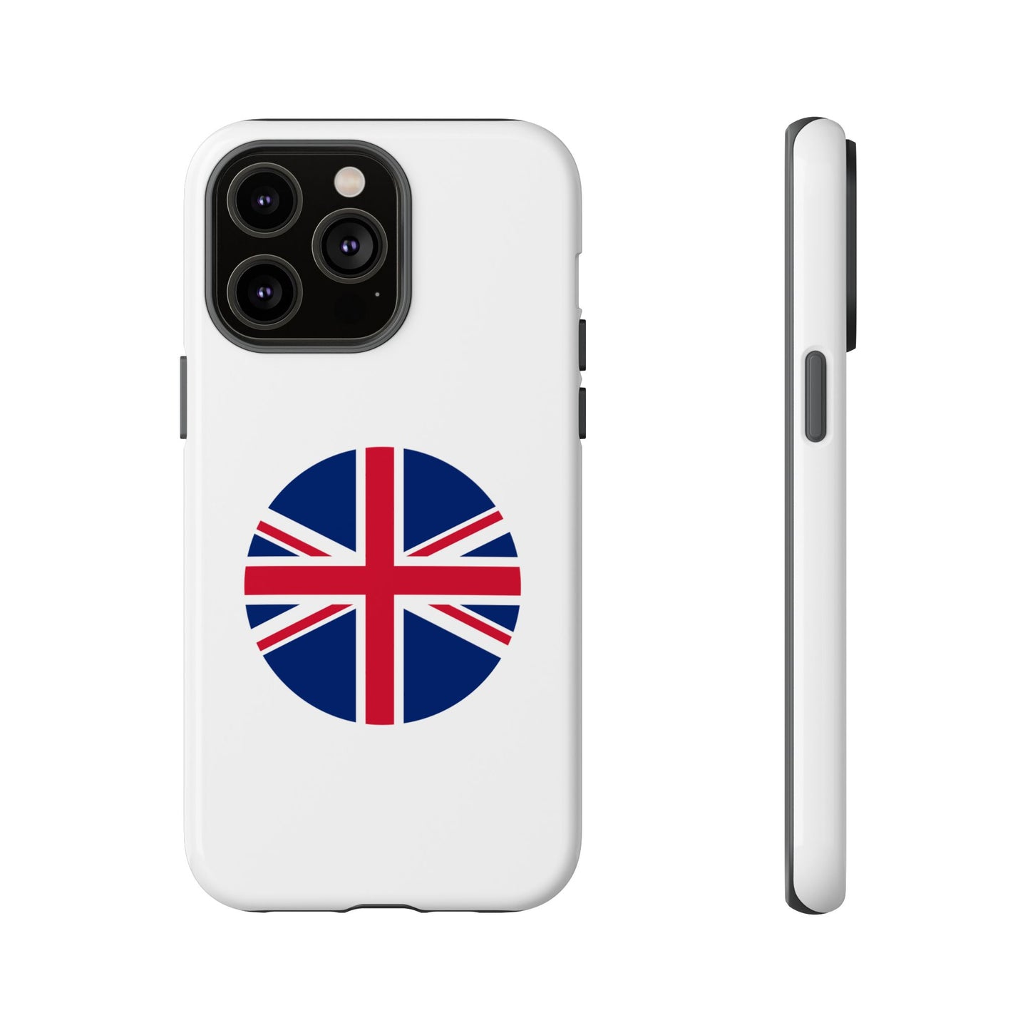 Circular UK Flag iPhone Case (Tough Case model series 14) by TokyoBill