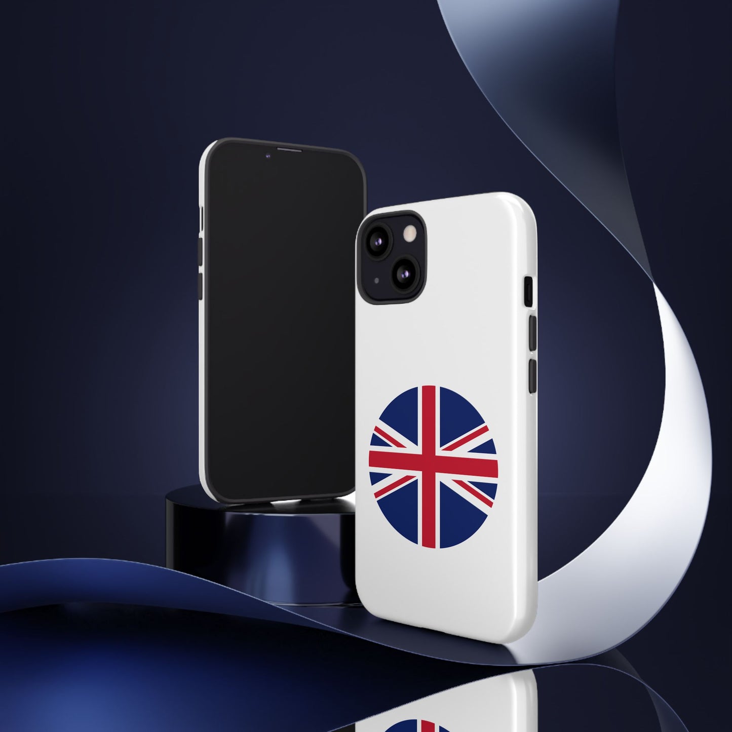 Circular UK Flag iPhone Case (Tough Case model series 13) by TokyoBill