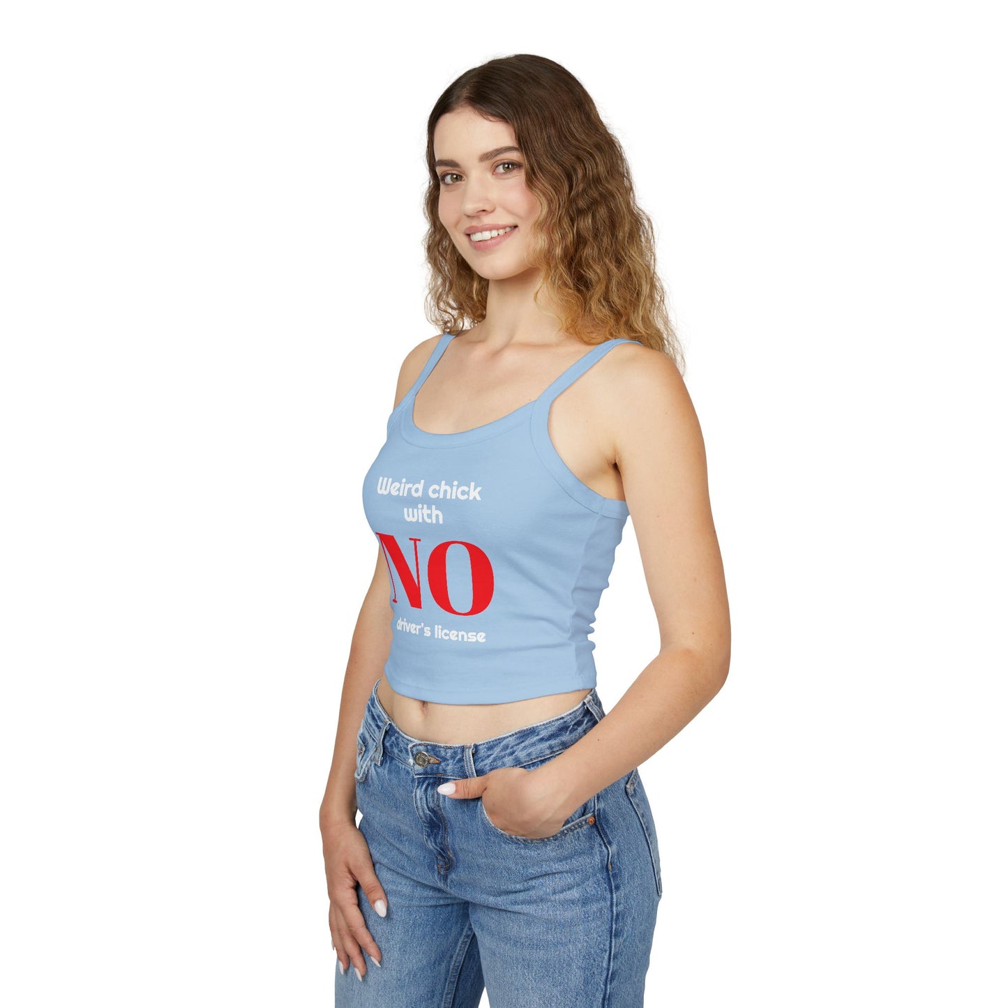 Women's Funny Spaghetti Strap Tank Top, by TokyoBill