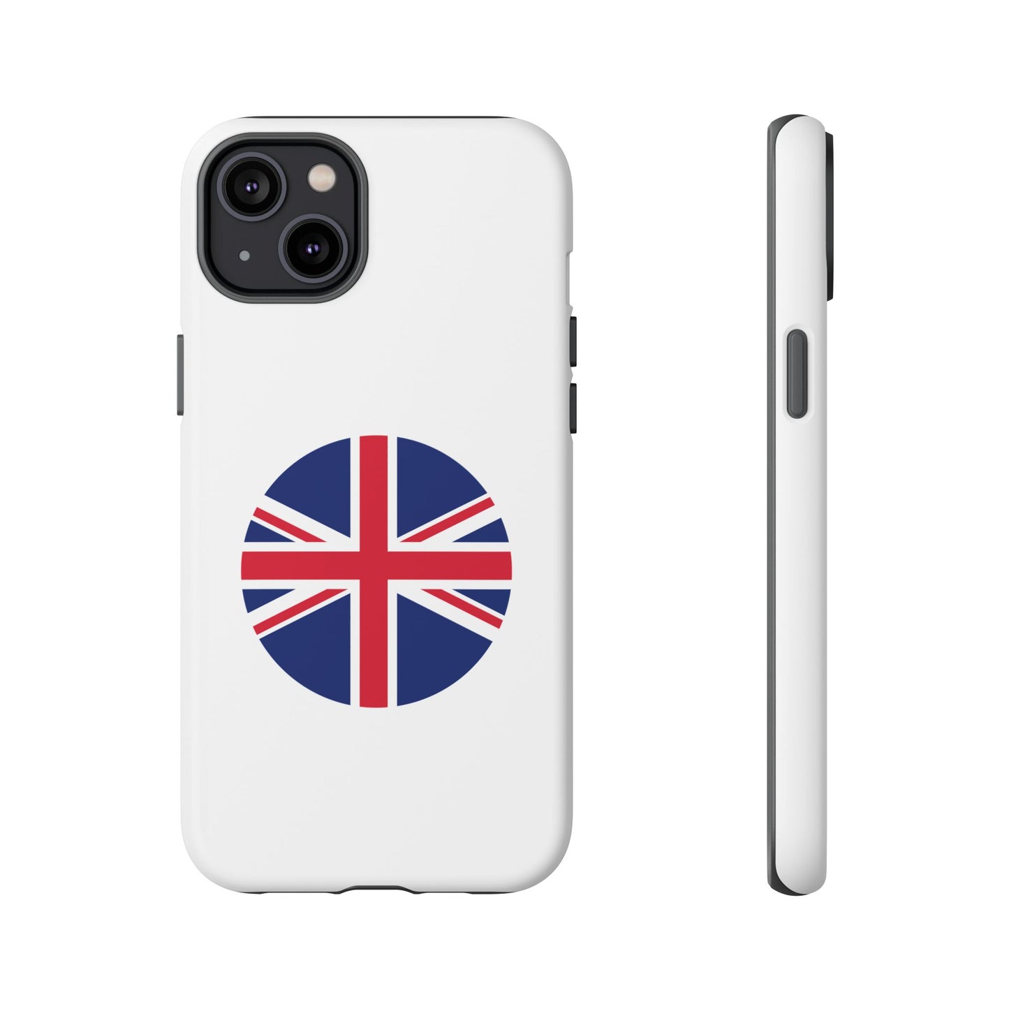 Circular UK Flag iPhone Case (Tough Case model series 14) by TokyoBill