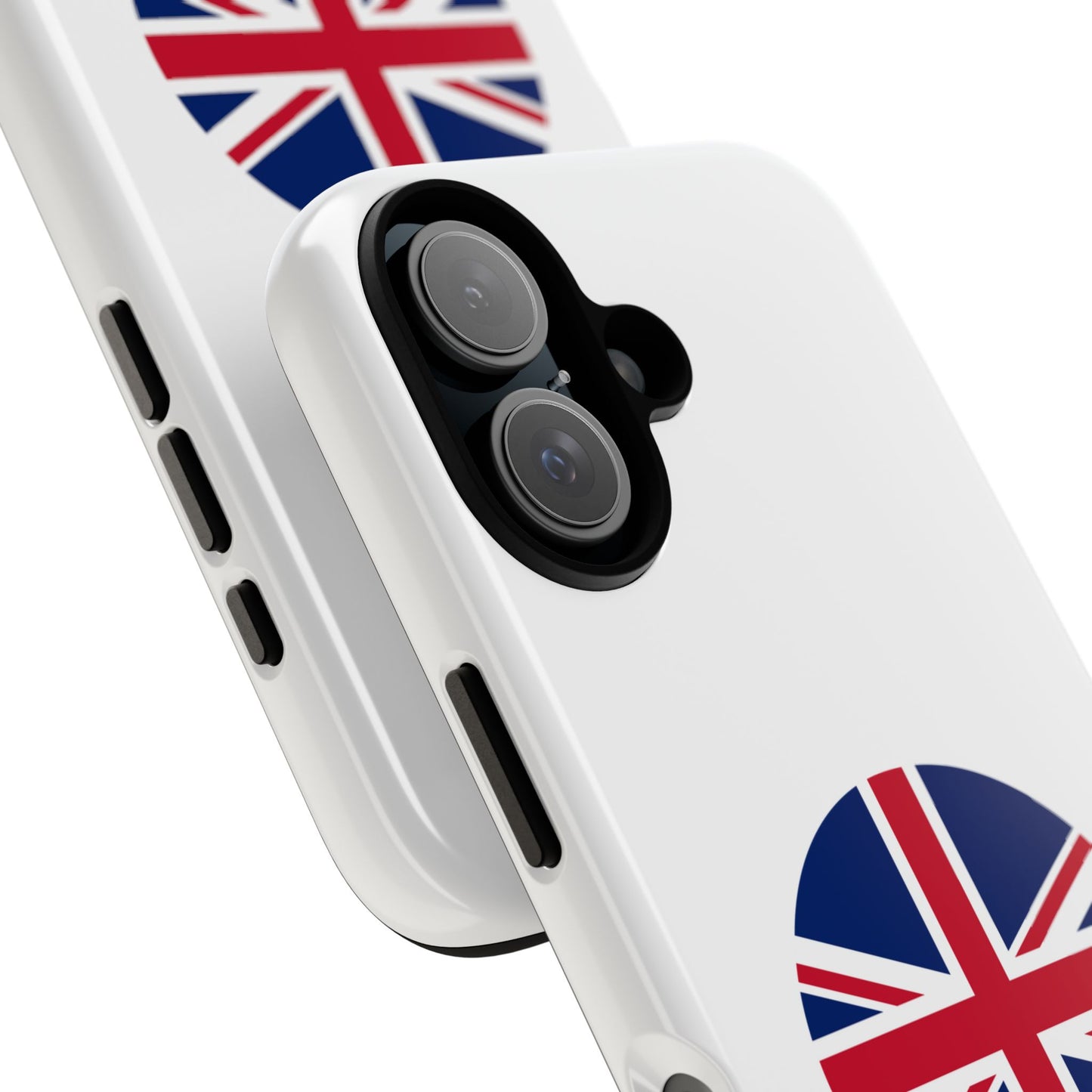Circular UK Flag iPhone Case (Tough Case model series 16) by TokyoBill