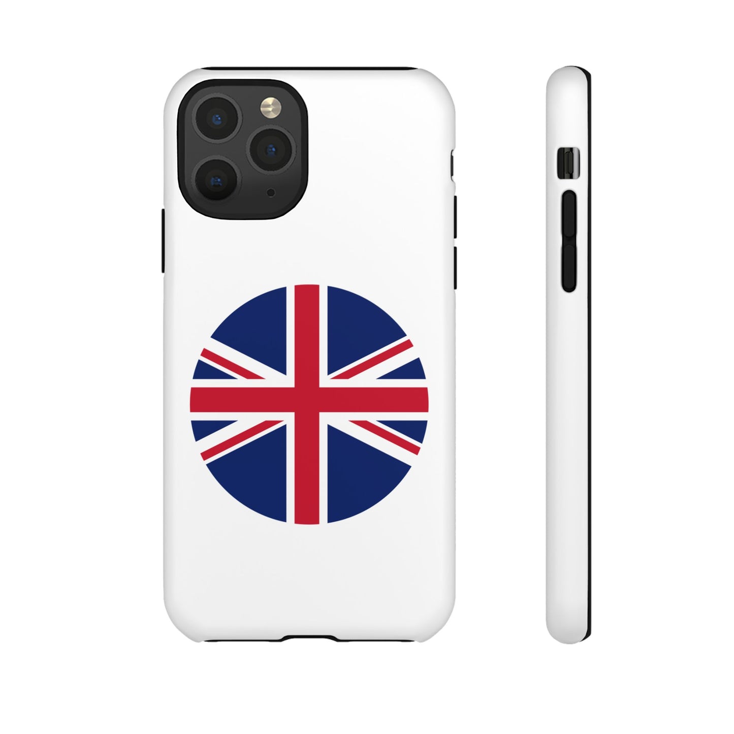 Circular UK Flag iPhone Case (Tough Case model series 11) by TokyoBill