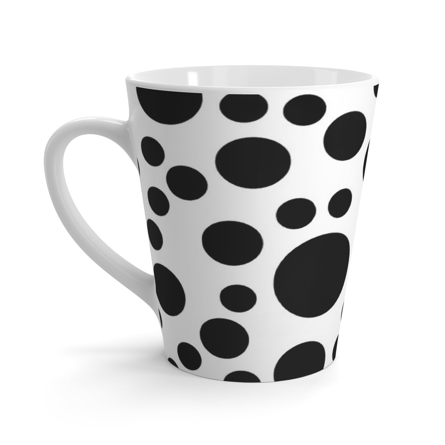 Polka Dot Print Latte Mug - Ideal for Coffee/Tea Lovers, by TokyoBill