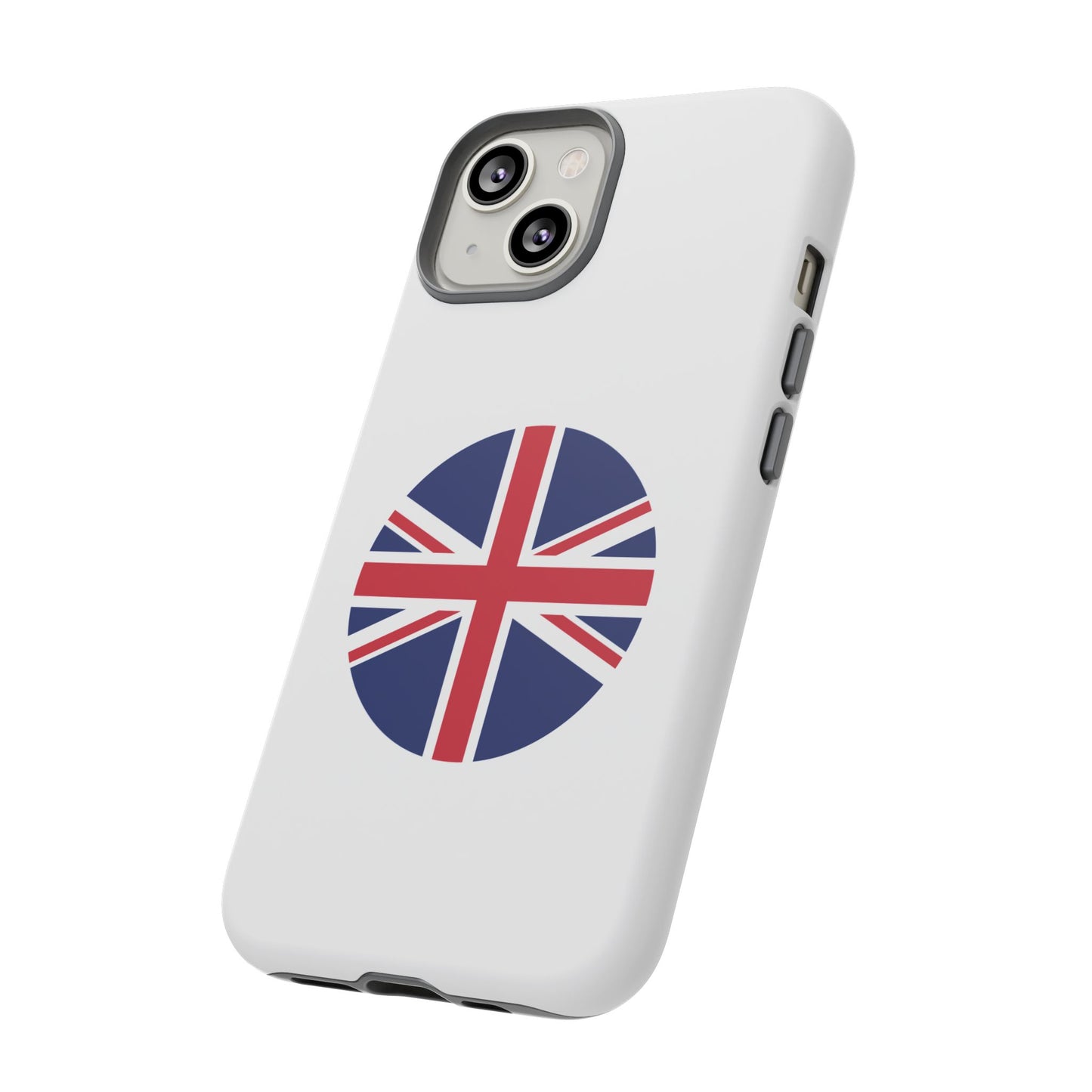 Circular UK Flag iPhone Case (Tough Case model series 14) by TokyoBill