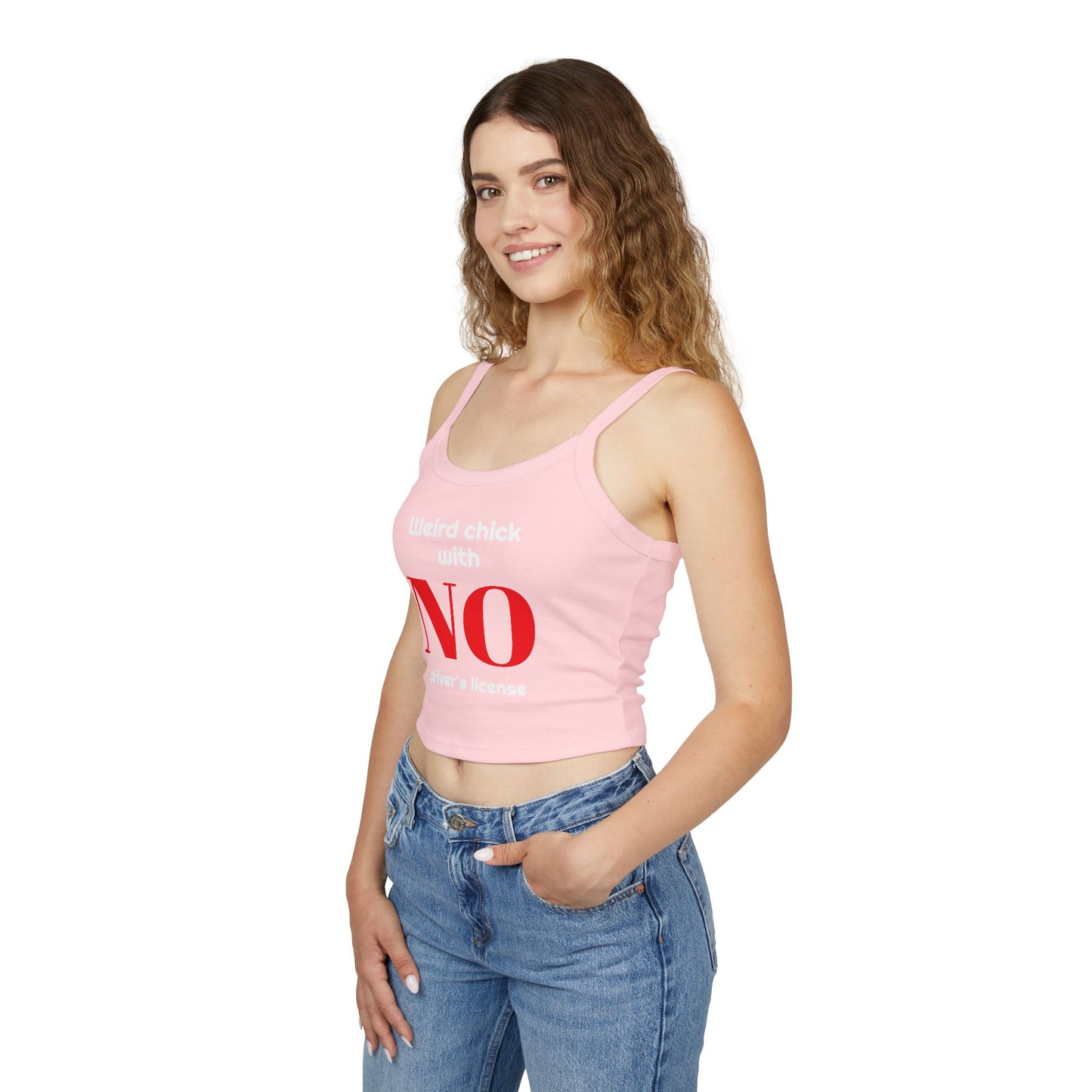 Women's Funny Spaghetti Strap Tank Top, by TokyoBill