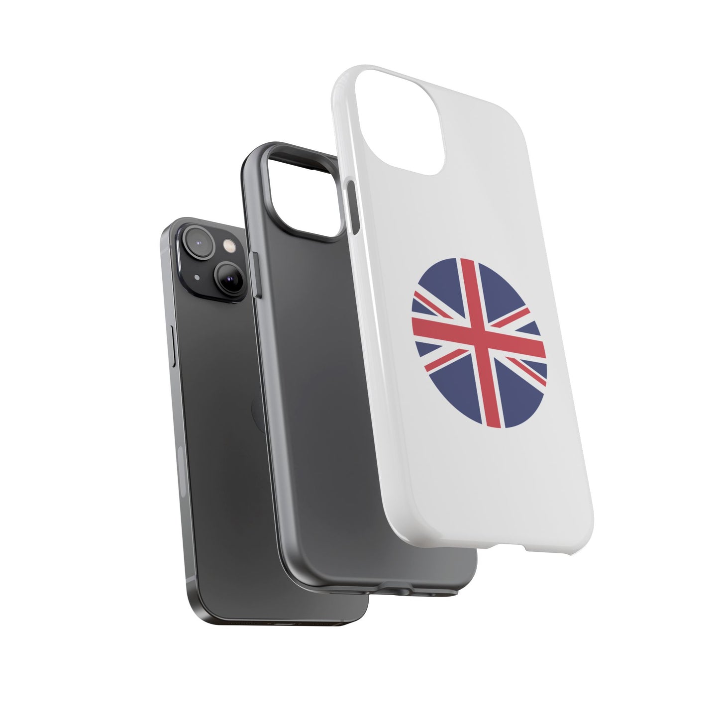 Circular UK Flag iPhone Case (Tough Case model series 14) by TokyoBill