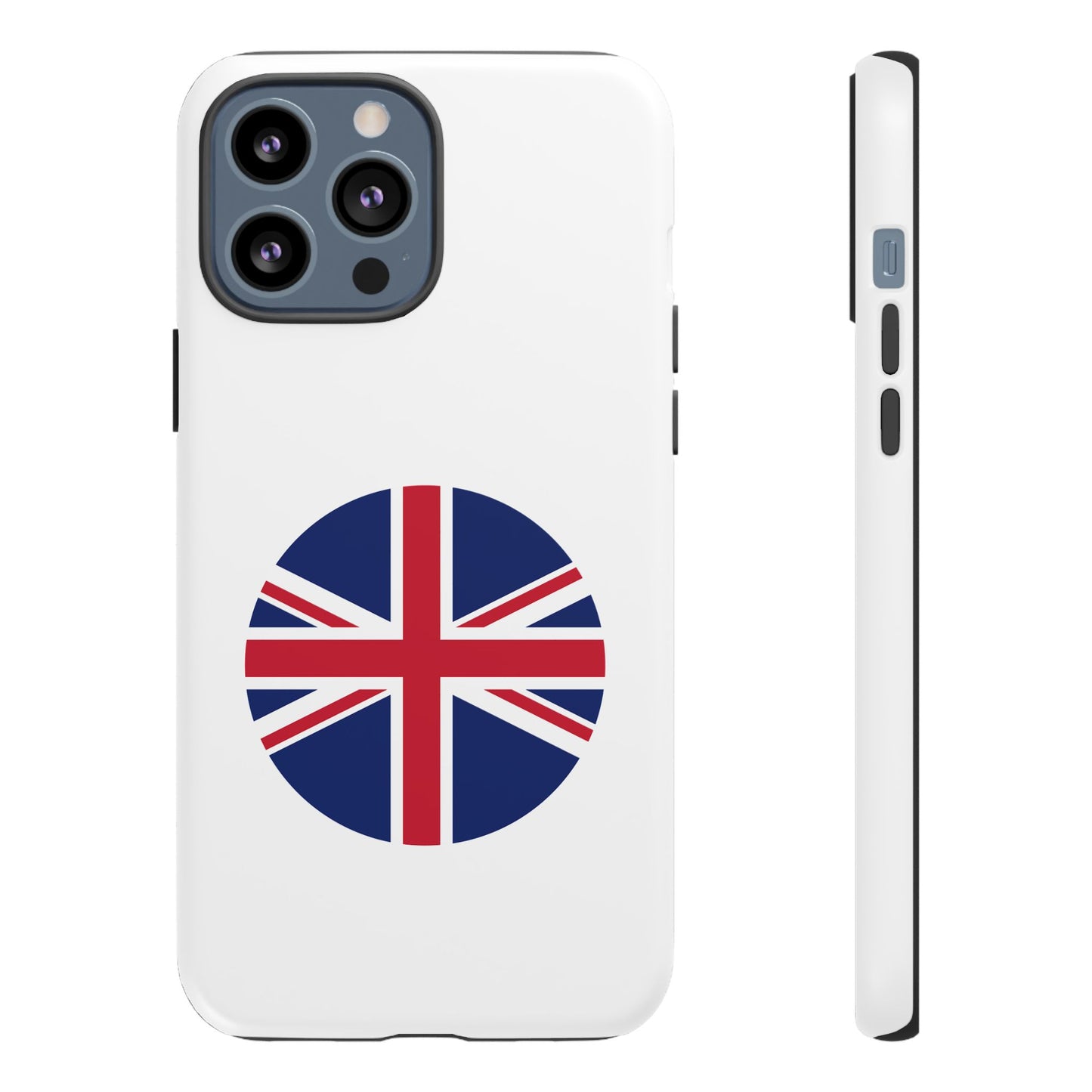 Circular UK Flag iPhone Case (Tough Case model series 13) by TokyoBill