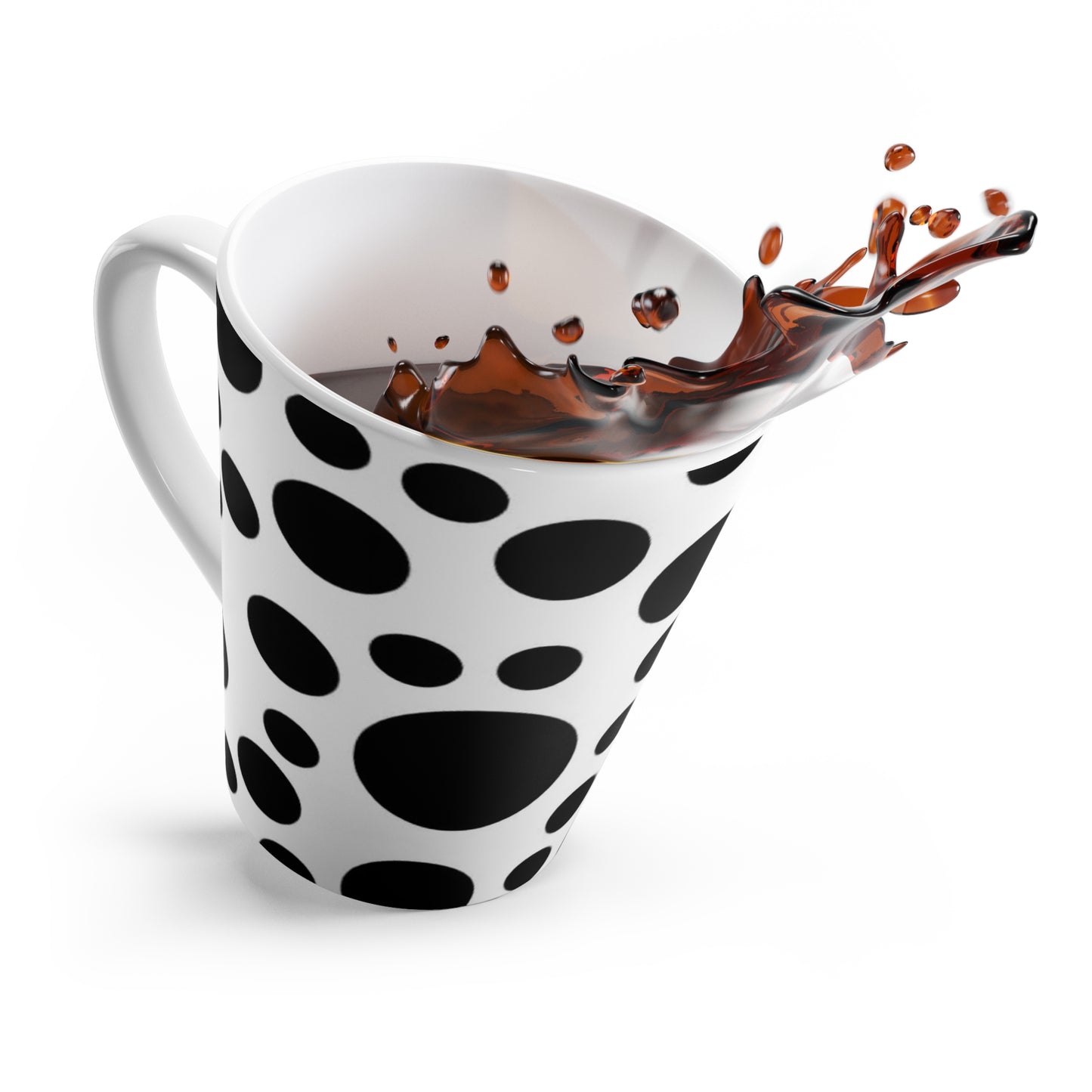 Polka Dot Print Latte Mug - Ideal for Coffee/Tea Lovers, by TokyoBill
