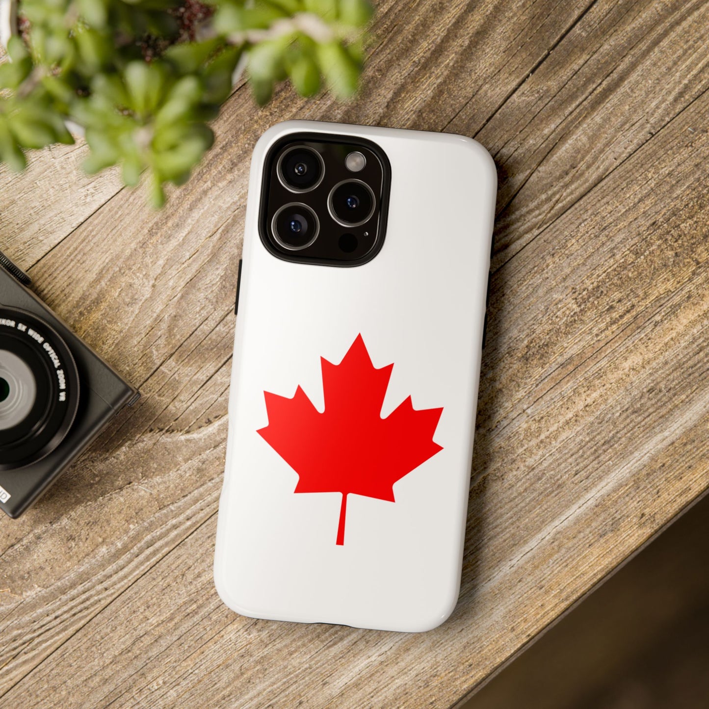Canadian Maple Leaf iPhone Case (Tough Case model series 16) by TokyoBill