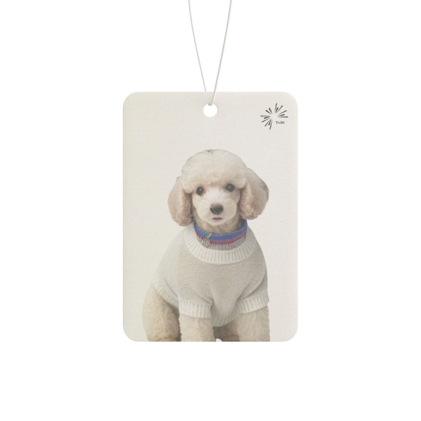 Sweater Dog Car Air Freshener, Cute Poodle Car Fragrance, by TokyoBill
