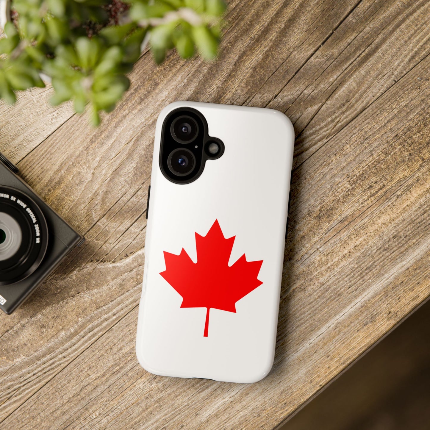 Canadian Maple Leaf iPhone Case (Tough Case model series 16) by TokyoBill