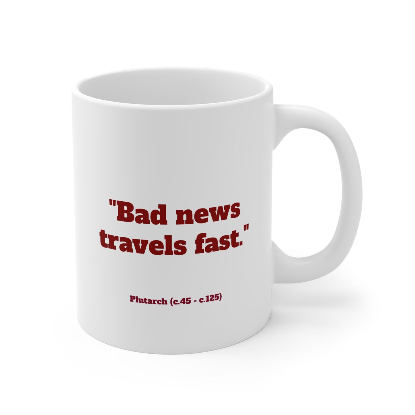 Inspirational quote Plutarch Coffee Mug, by TokyoBill