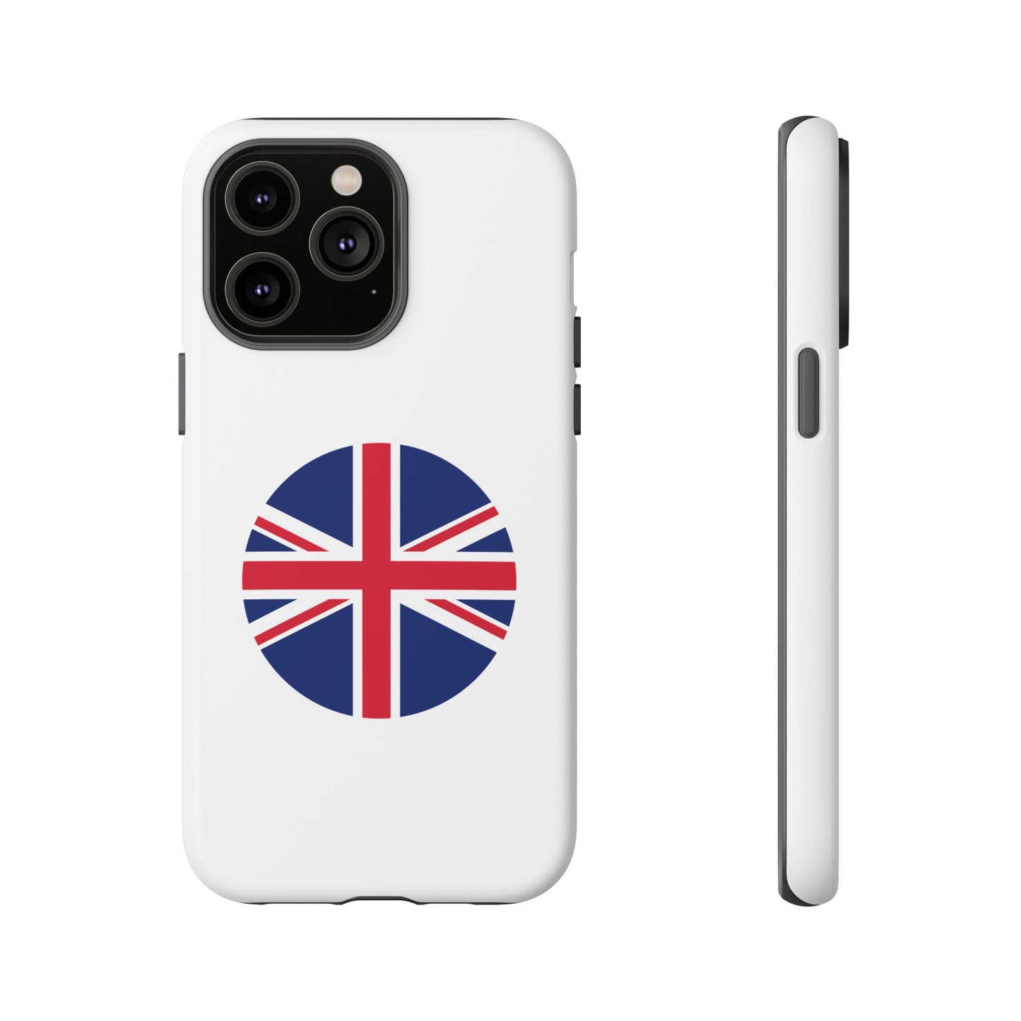 Circular UK Flag iPhone Case (Tough Case model series 14) by TokyoBill