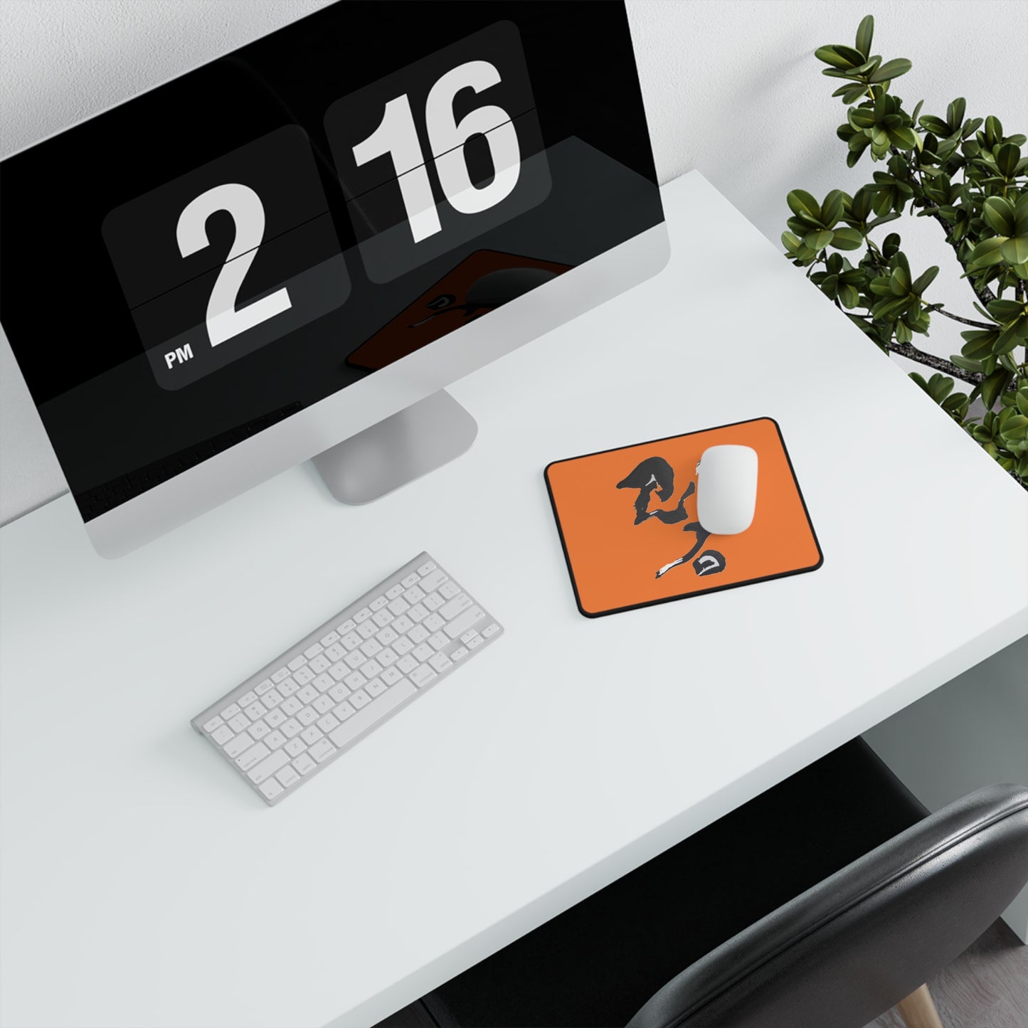 Anti-Slip Desktop Gaming Mouse Pad, Ninja Kanji Design, byTokyoBill