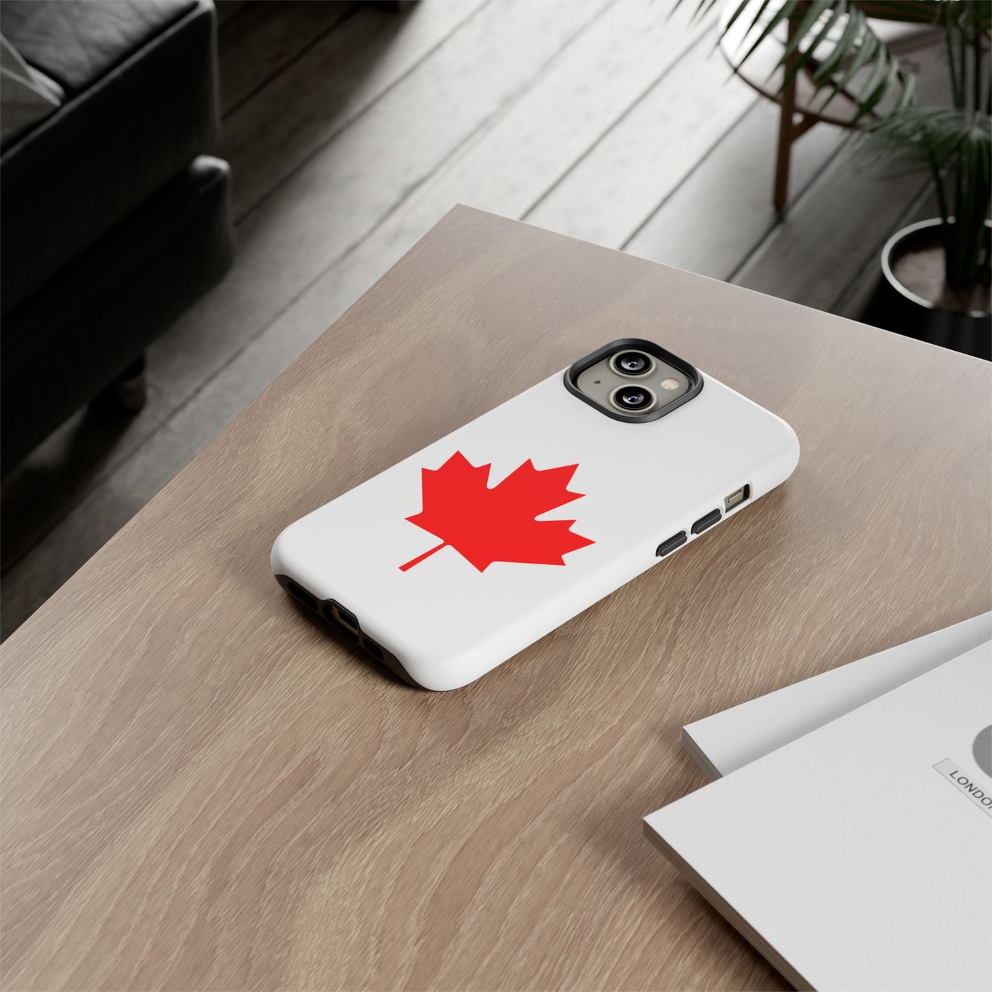 Canadian Maple Leaf iPhone Case (Tough Case model series 14) by TokyoBill