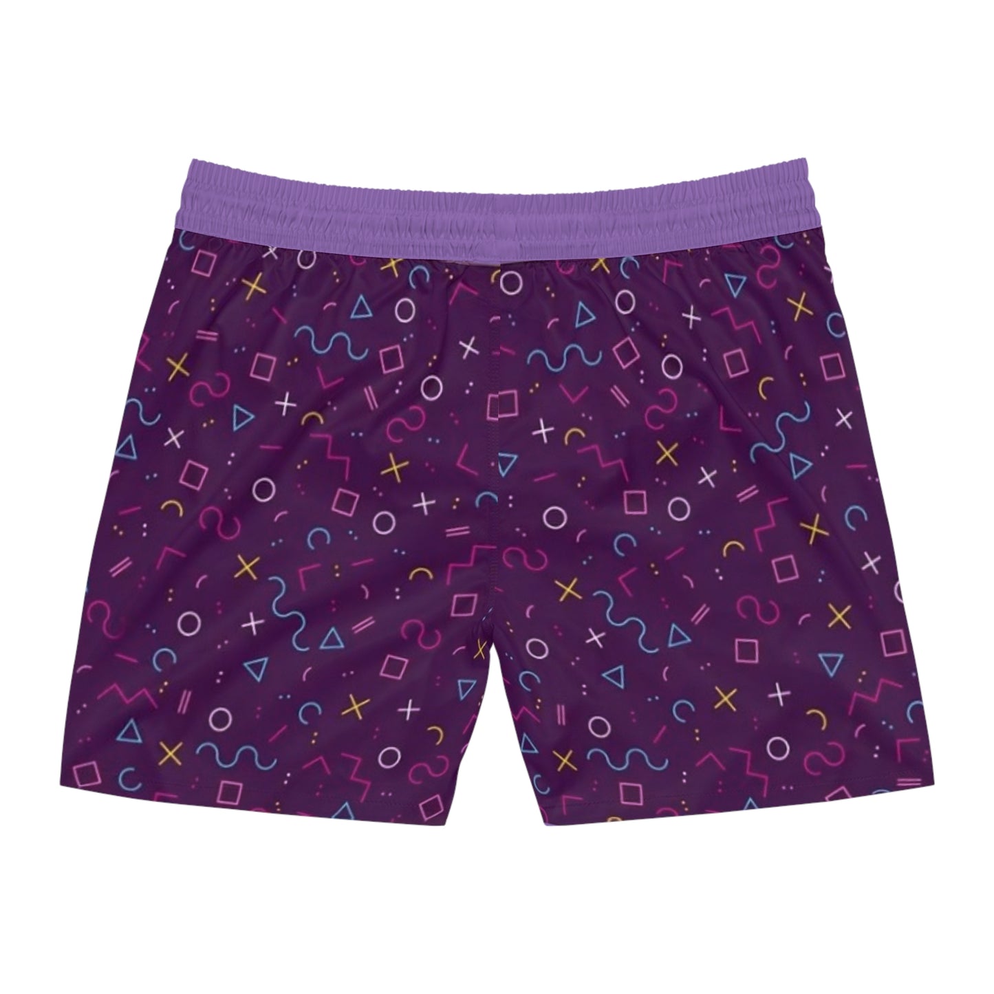 Colorful AOP Swim Shorts, Men's Beachwear, Summer Vacation Swimwear by TokyoBill