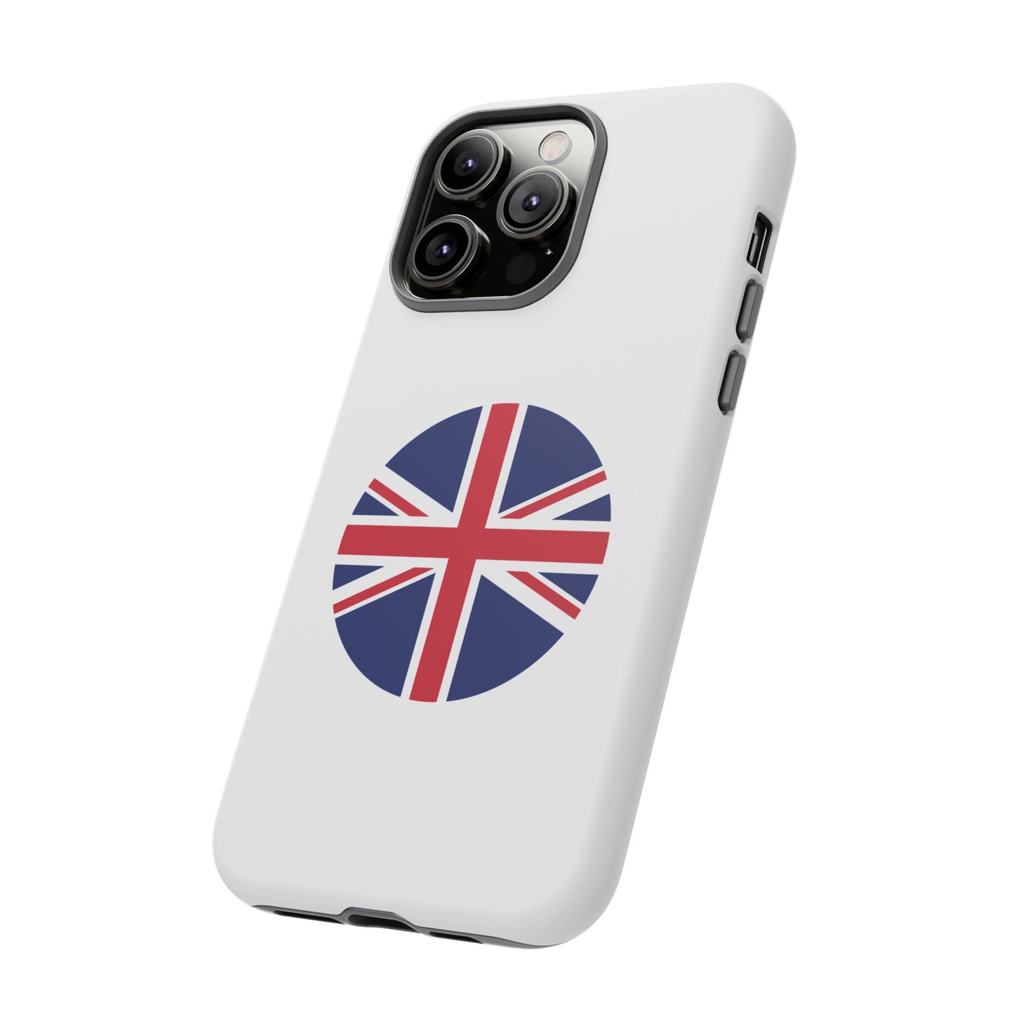 Circular UK Flag iPhone Case (Tough Case model series 14) by TokyoBill