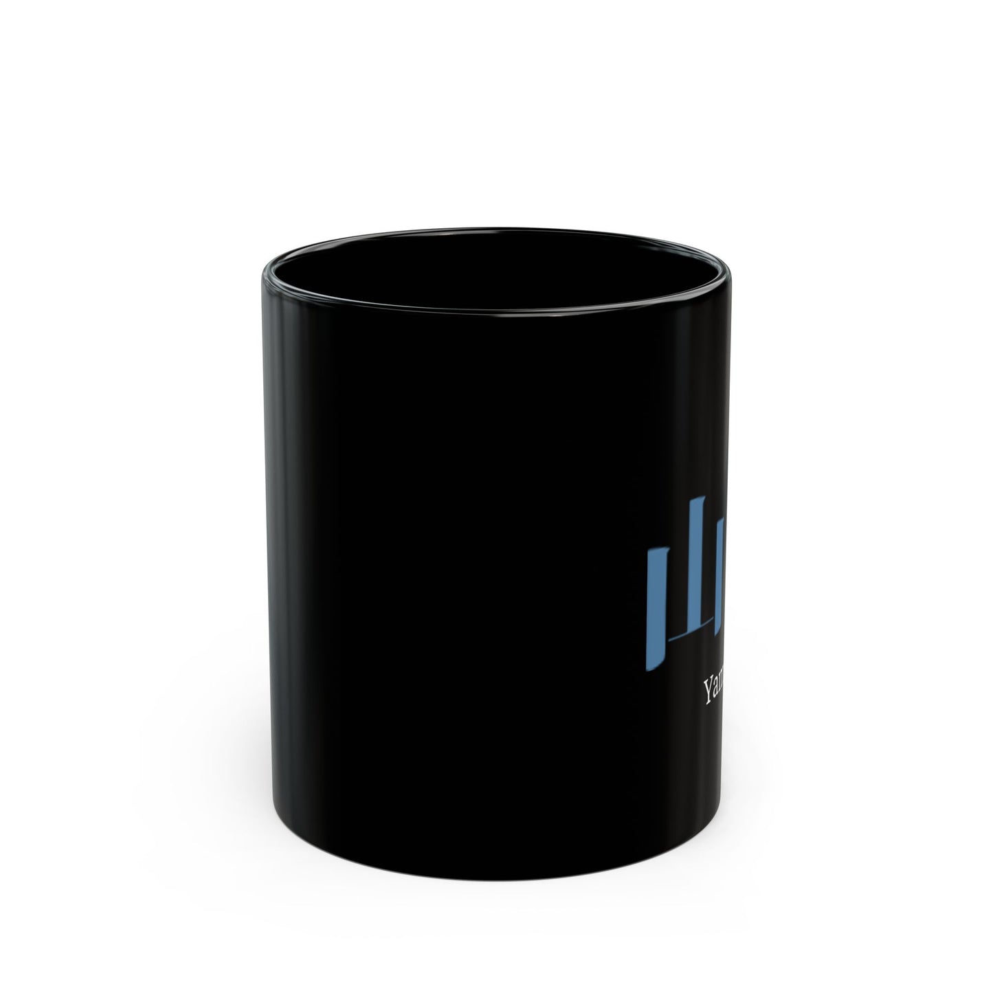 Japanese name 'Yamada' black coffee mug, by TokyoBill