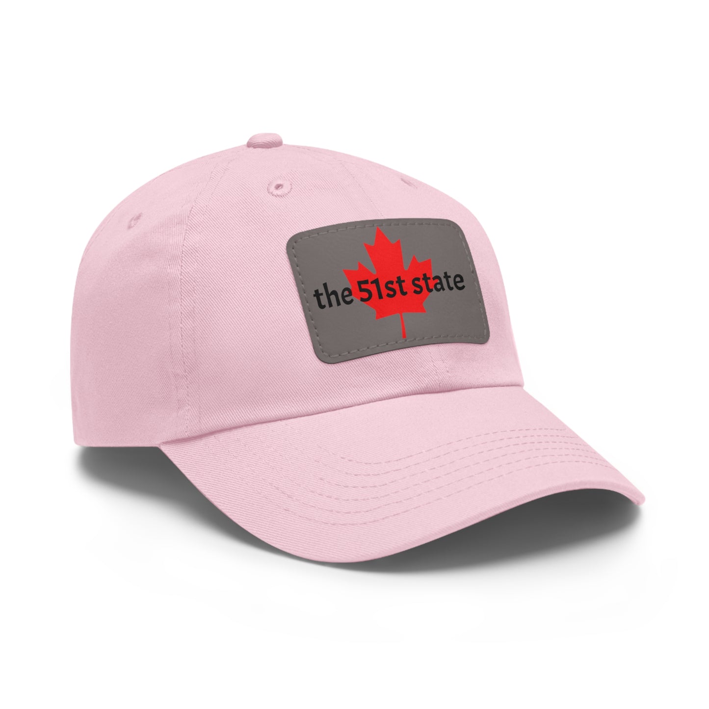 "the 51st state" -- Original Leather Patch Dad Hat by TokyoBill