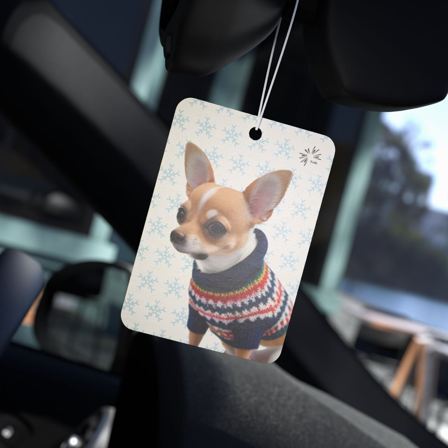 Sweater Dog Car Air Freshener | Cute Chihuahua Car Décor by TokyoBill