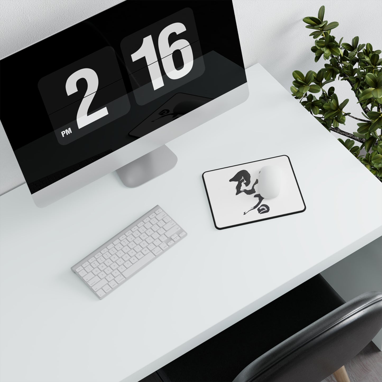 Anti-Slip Desktop Gaming Mouse Pad, Ninja Kanji Design, byTokyoBill