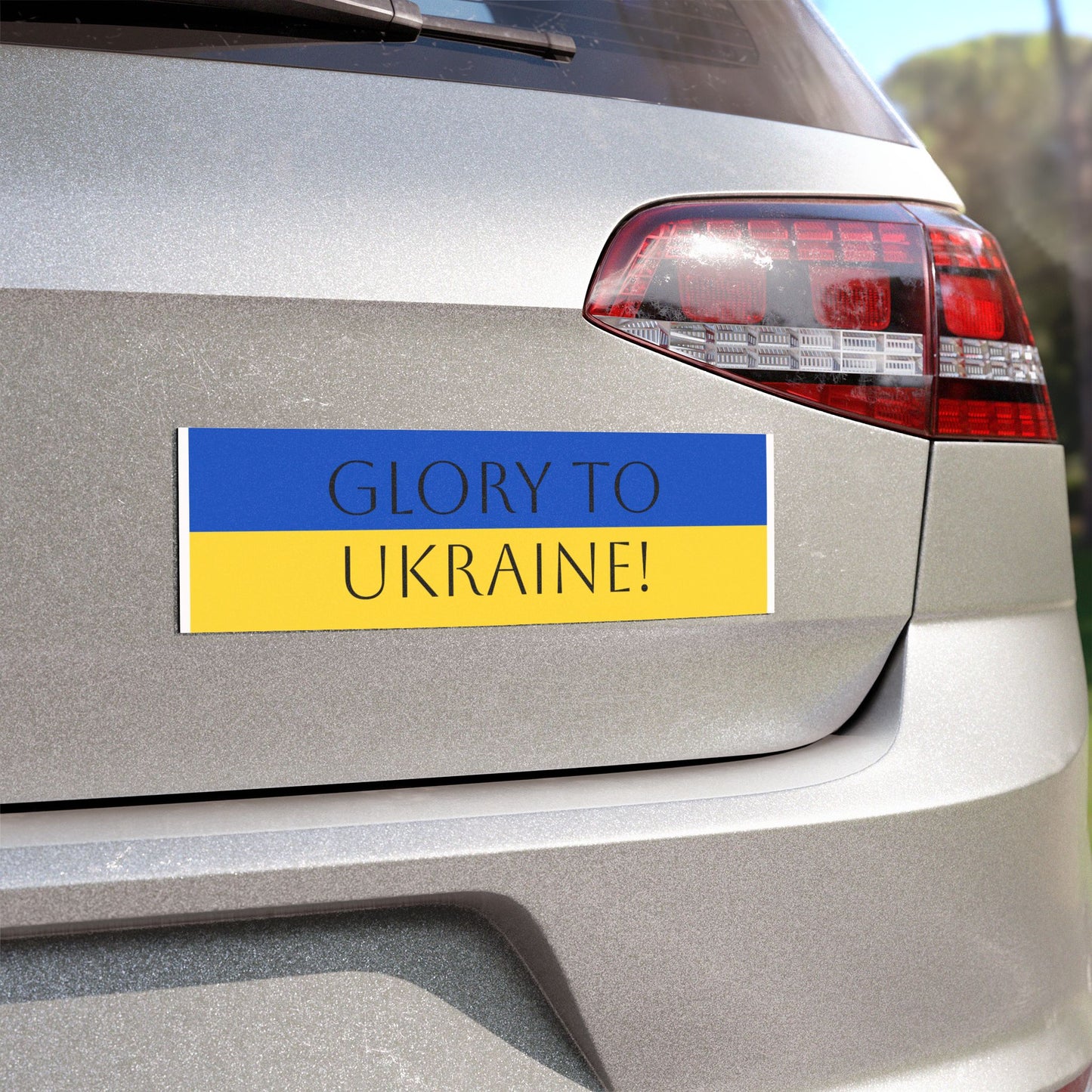 "Glory to Ukraine!" -- original Car Magnet by TokyoBill