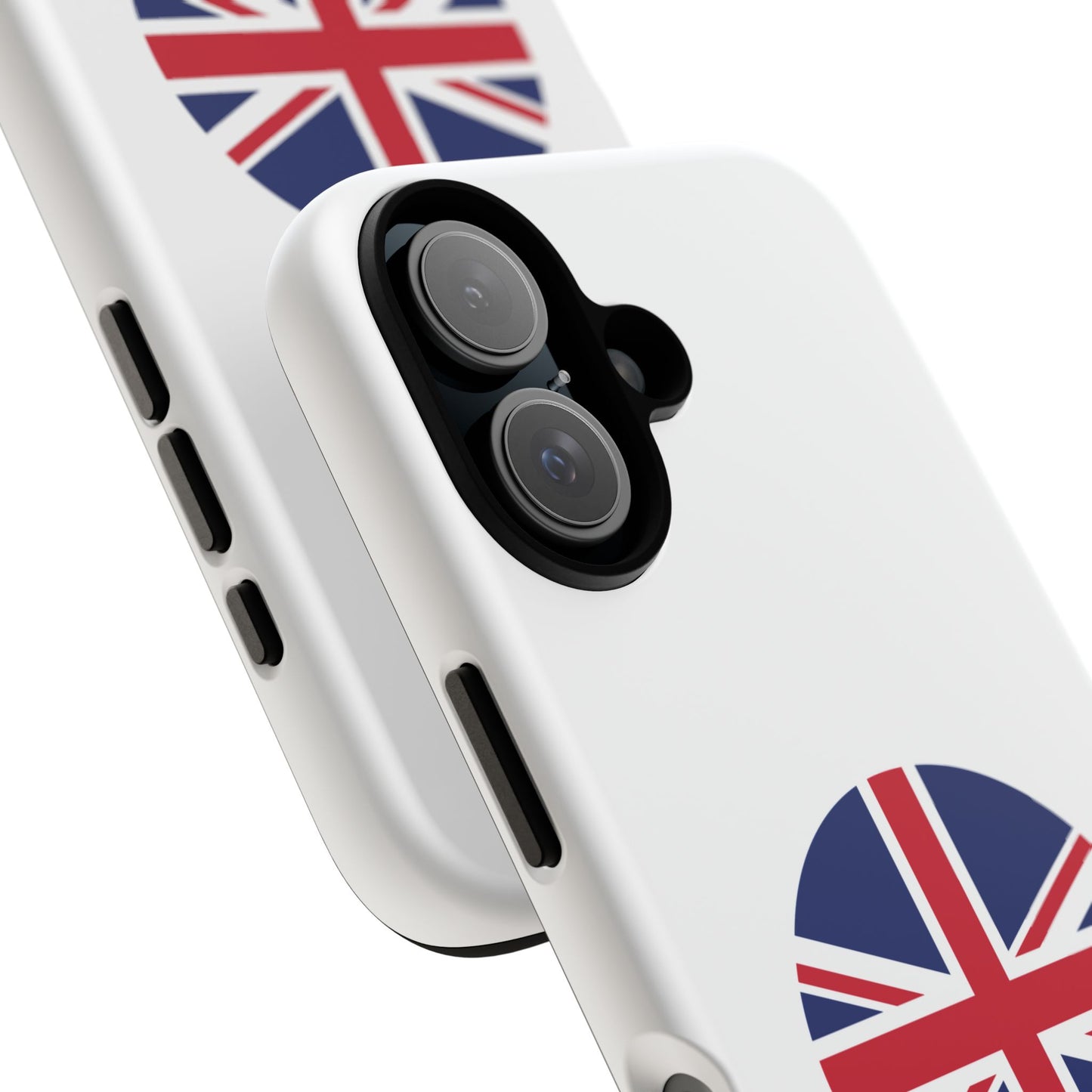 Circular UK Flag iPhone Case (Tough Case model series 16) by TokyoBill