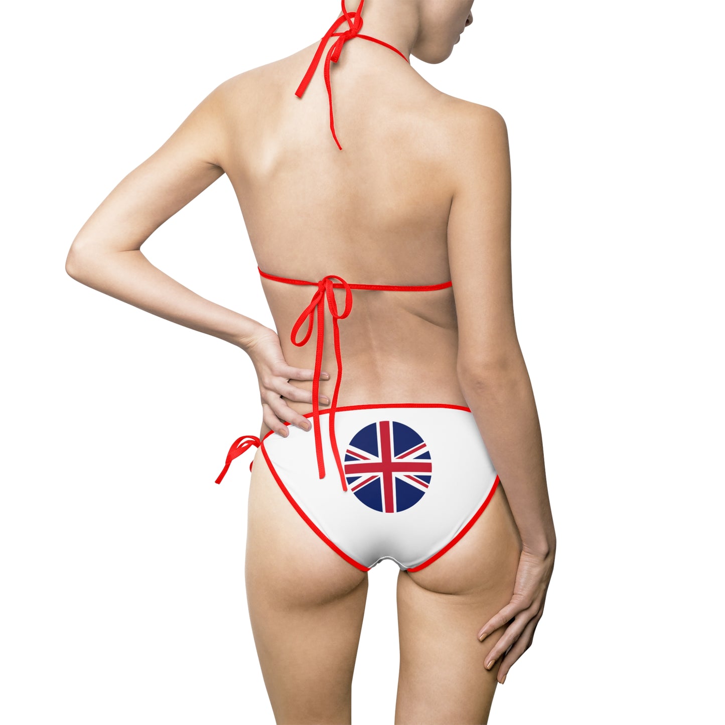 Round UK Union Jack Flag Bikini, Summer Swimwear, by TokyoBill