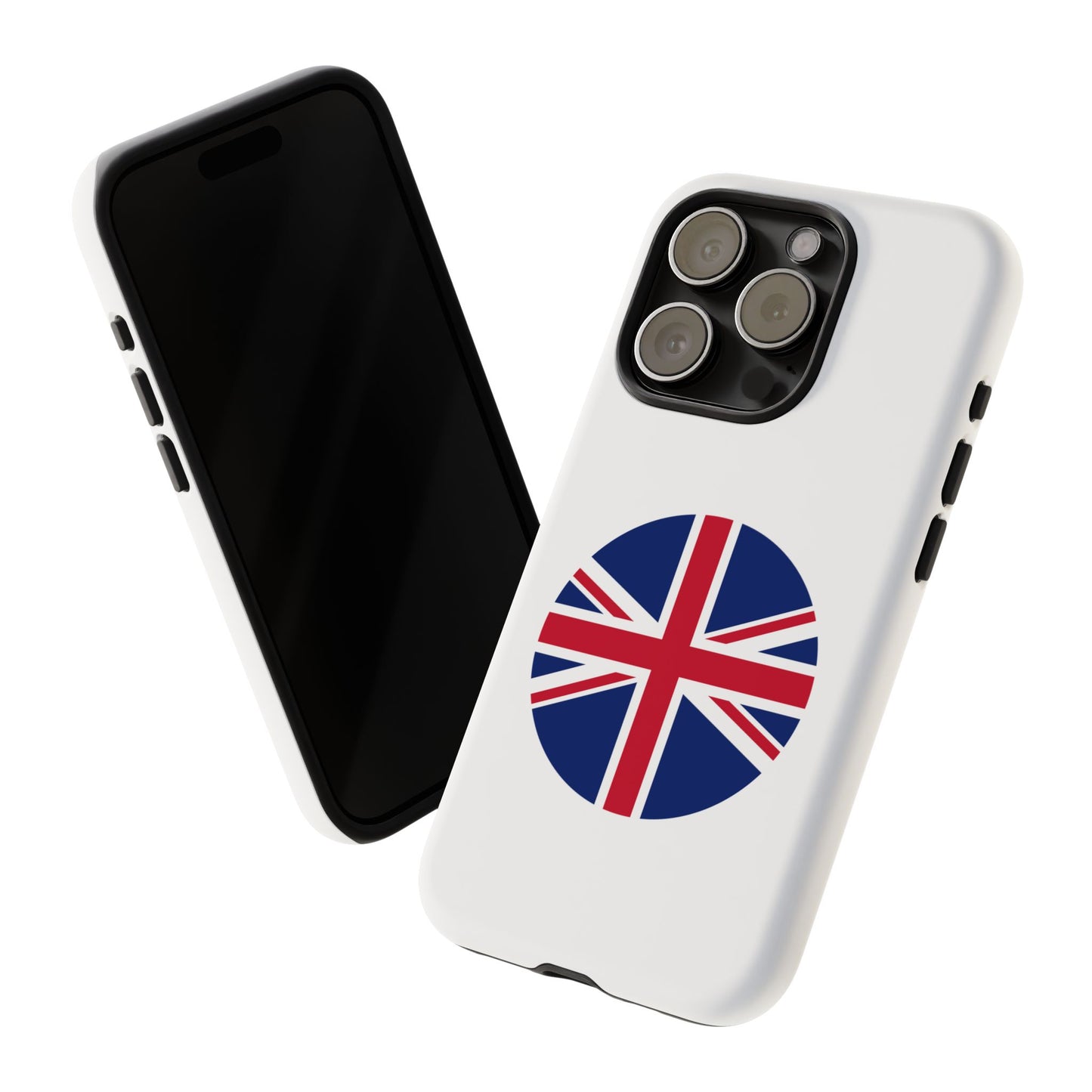 Circular UK Flag iPhone Case (Tough Case model series 15) by TokyoBill