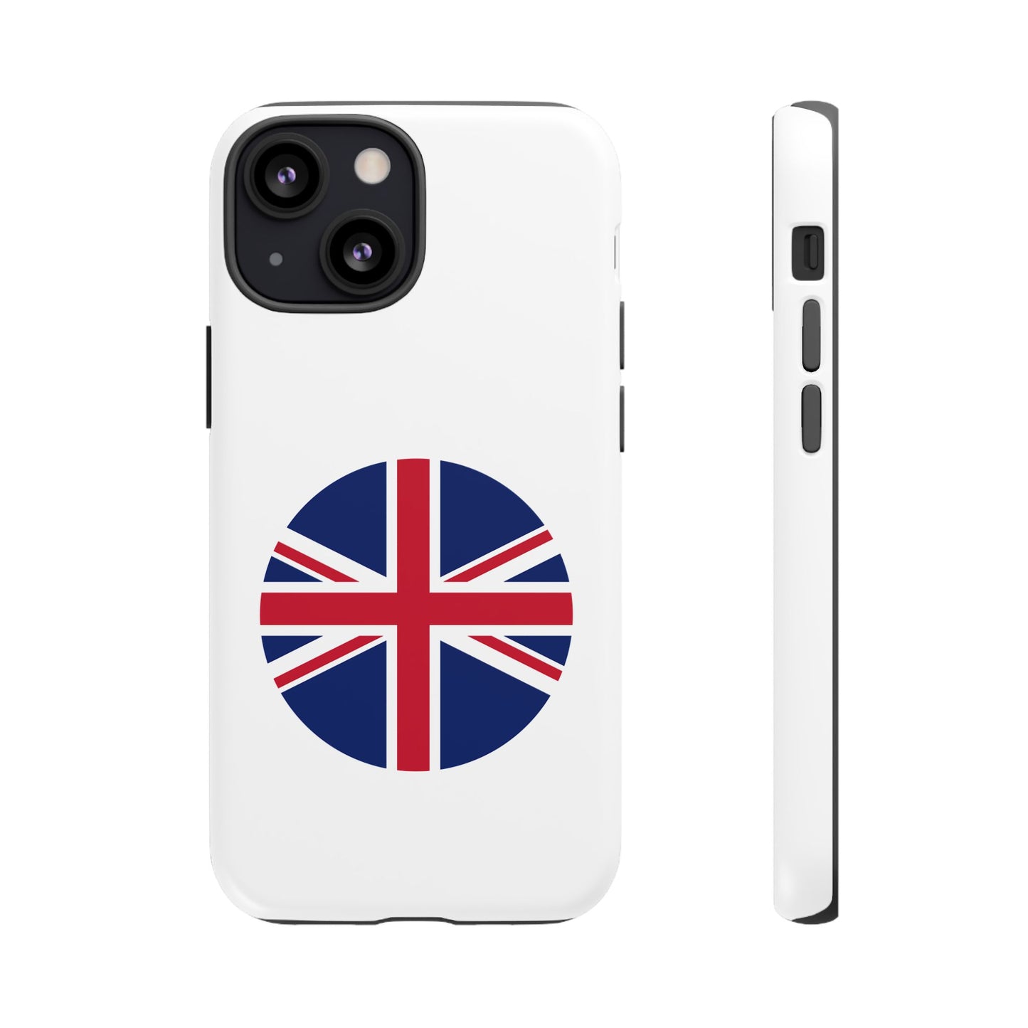 Circular UK Flag iPhone Case (Tough Case model series 13) by TokyoBill