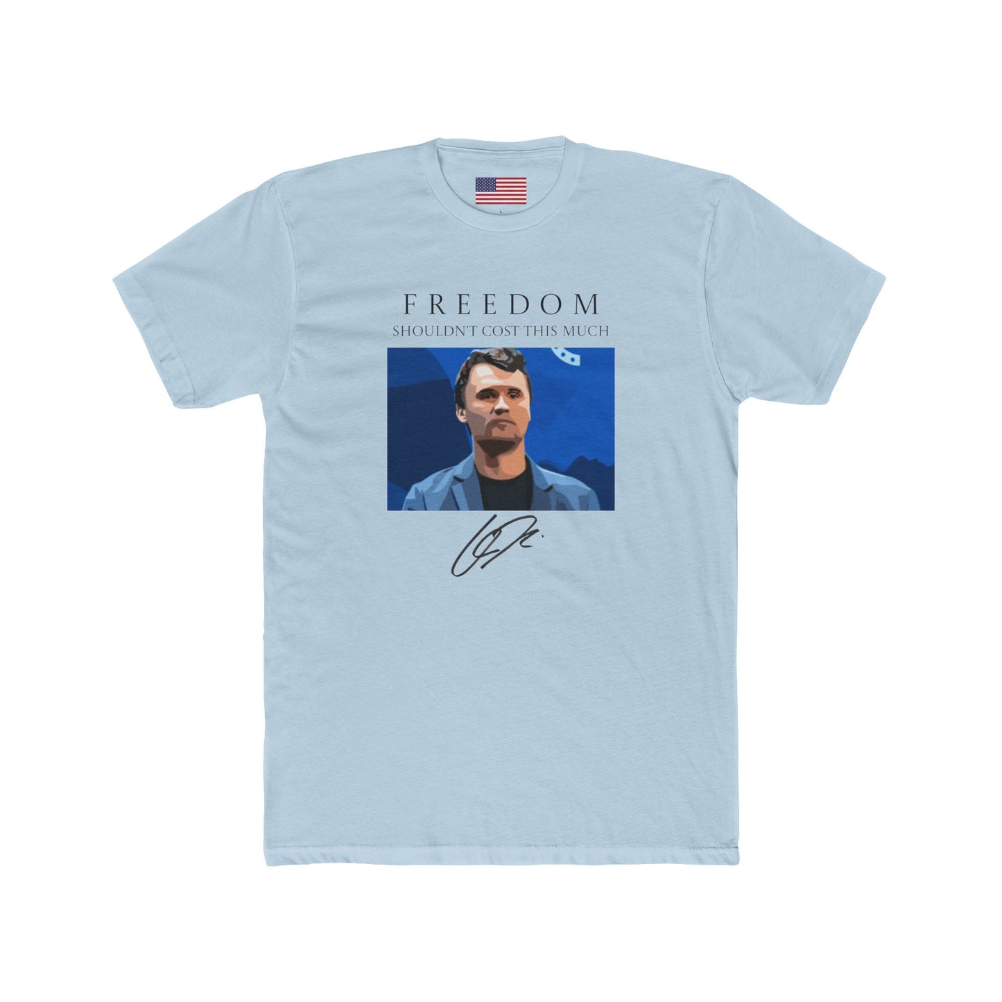 Charlie Kirk USA Unisex Cotton Crew Tee by TokyoBill
