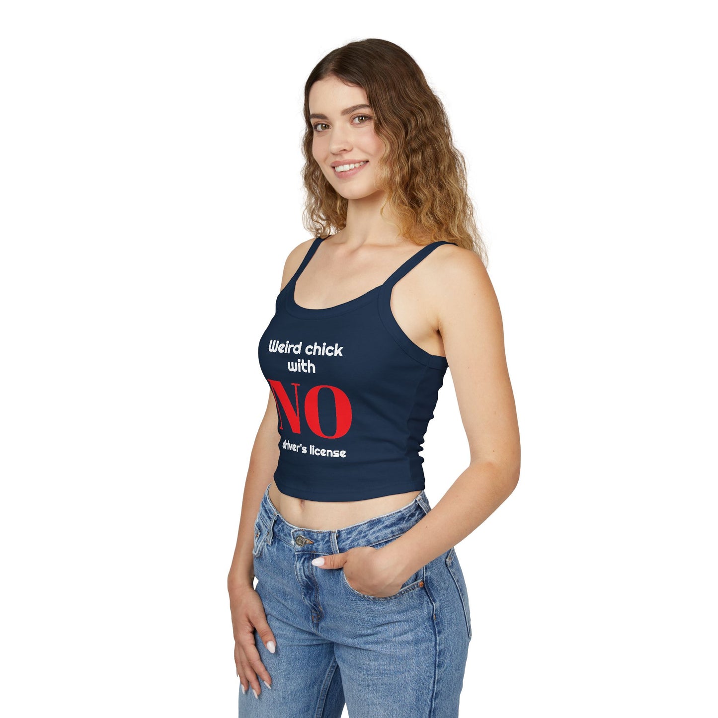 Women's Funny Spaghetti Strap Tank Top, by TokyoBill