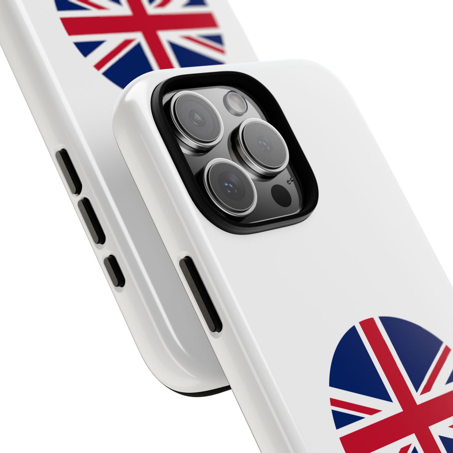Circular UK Flag iPhone Case (Tough Case model series 16) by TokyoBill