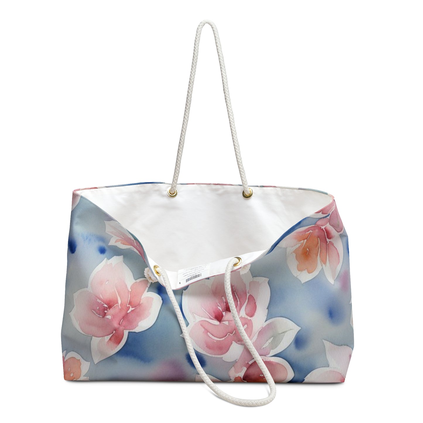 Chic Floral Weekender Bag | Travel Tote, Beach Bag, Overnight Bag, Weekend Getaway, Spring Floral Handbag by TokyoBill
