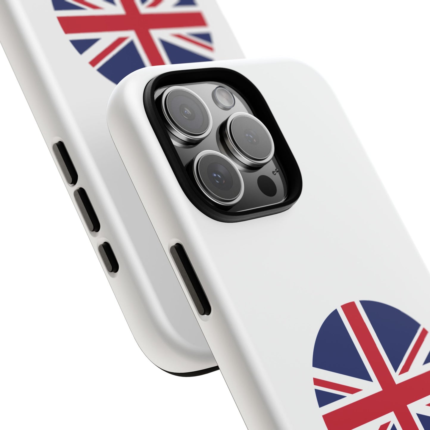 Circular UK Flag iPhone Case (Tough Case model series 16) by TokyoBill