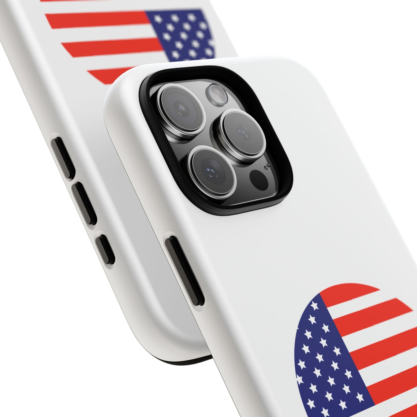 Circular USA Flag iPhone Case (Tough Case model series 16) by TokyoBill
