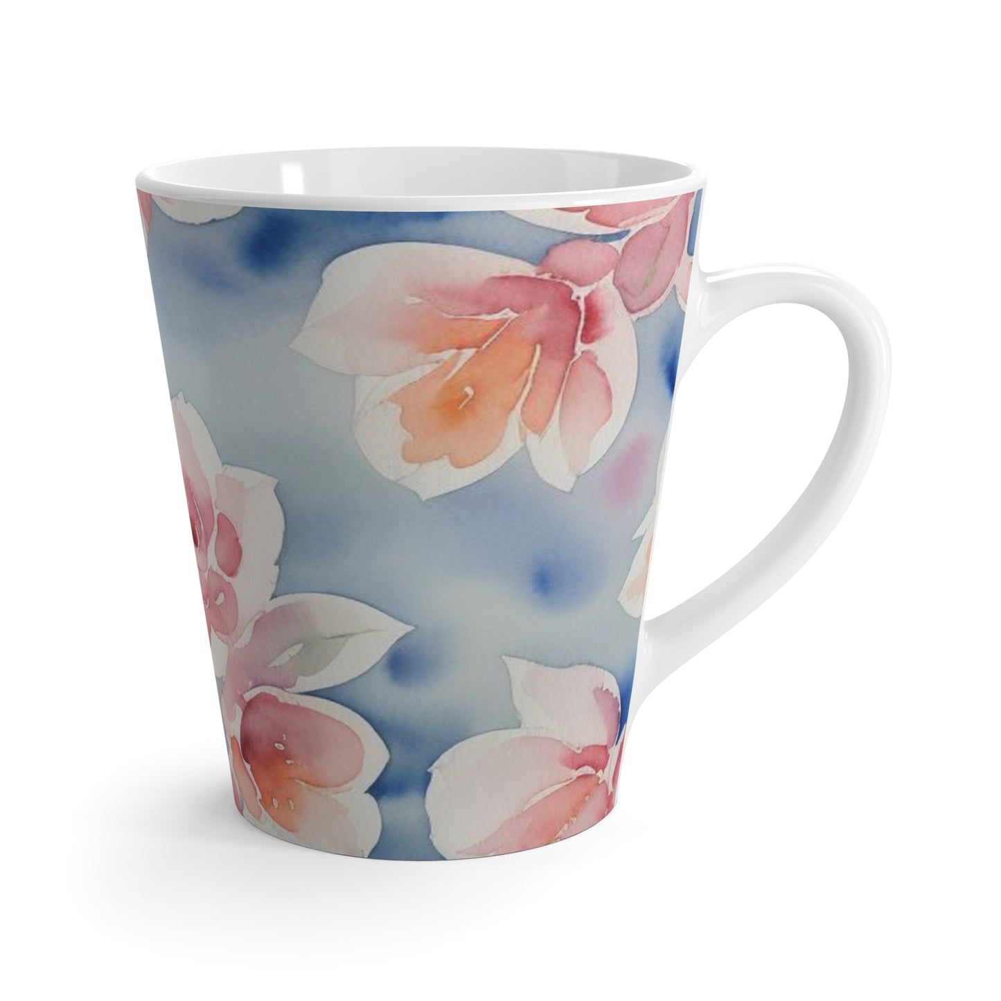 Elegant Floral Latte Mug - Ideal for Tea Lovers, by TokyoBill